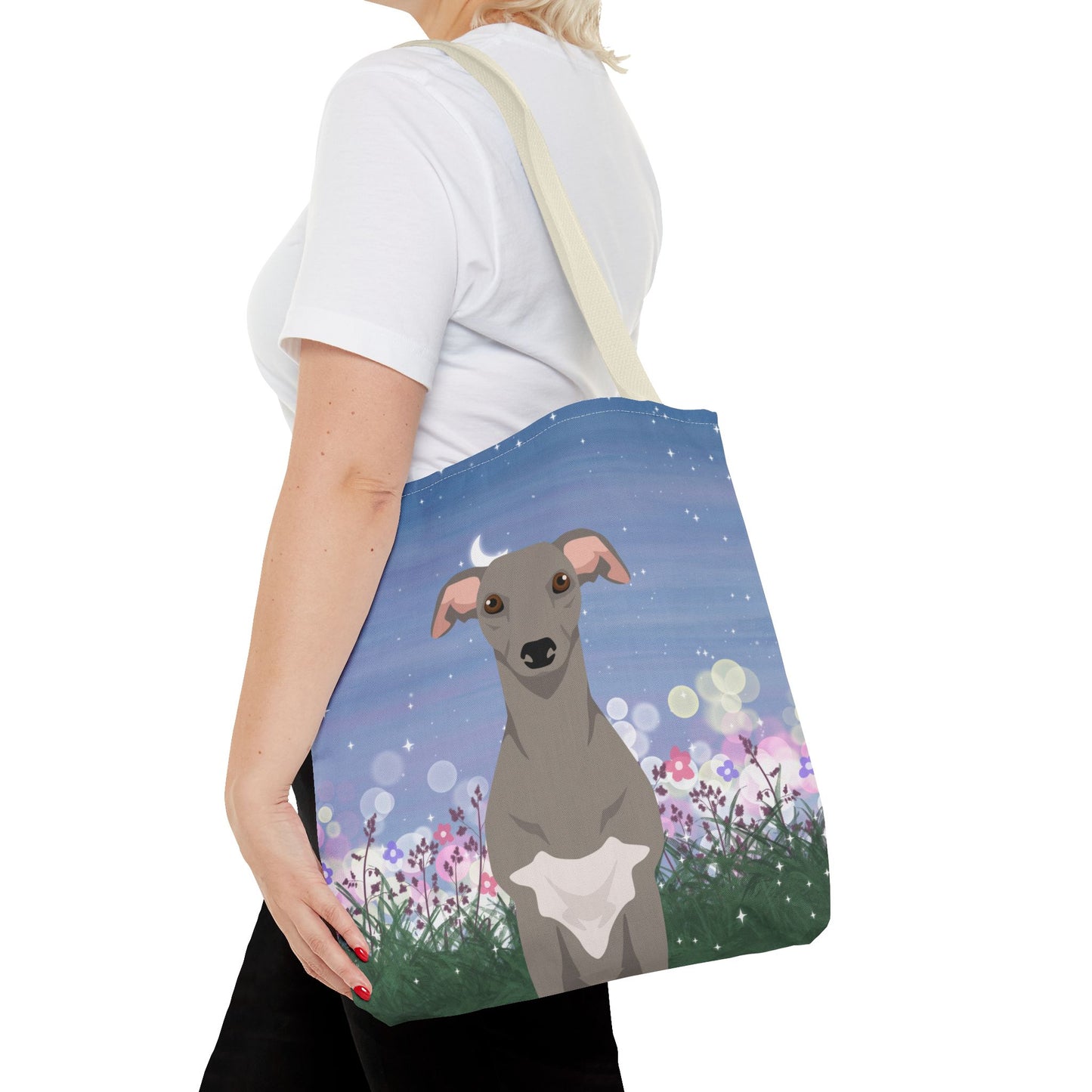Whippet Dog Tote Bag 16x16
