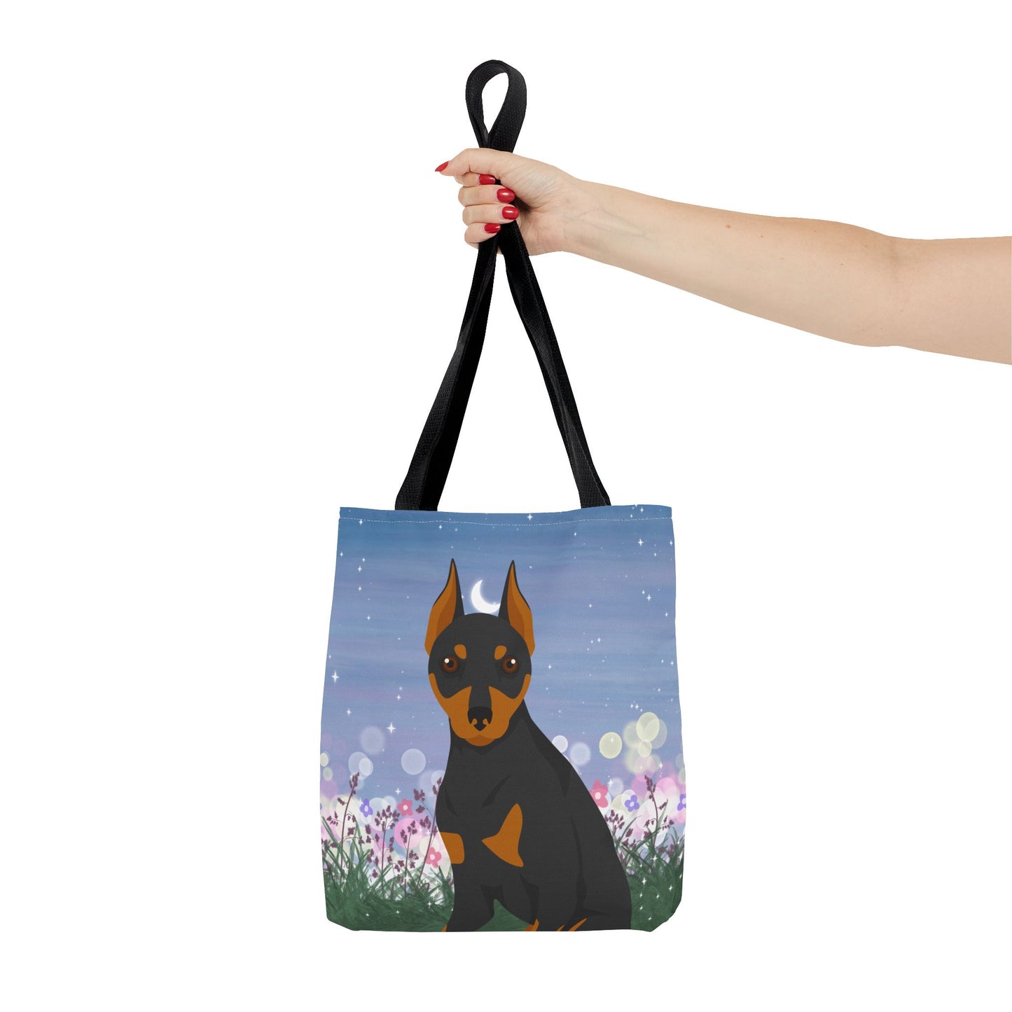 Miniature Pinscher Dog Tote Bag 13x13