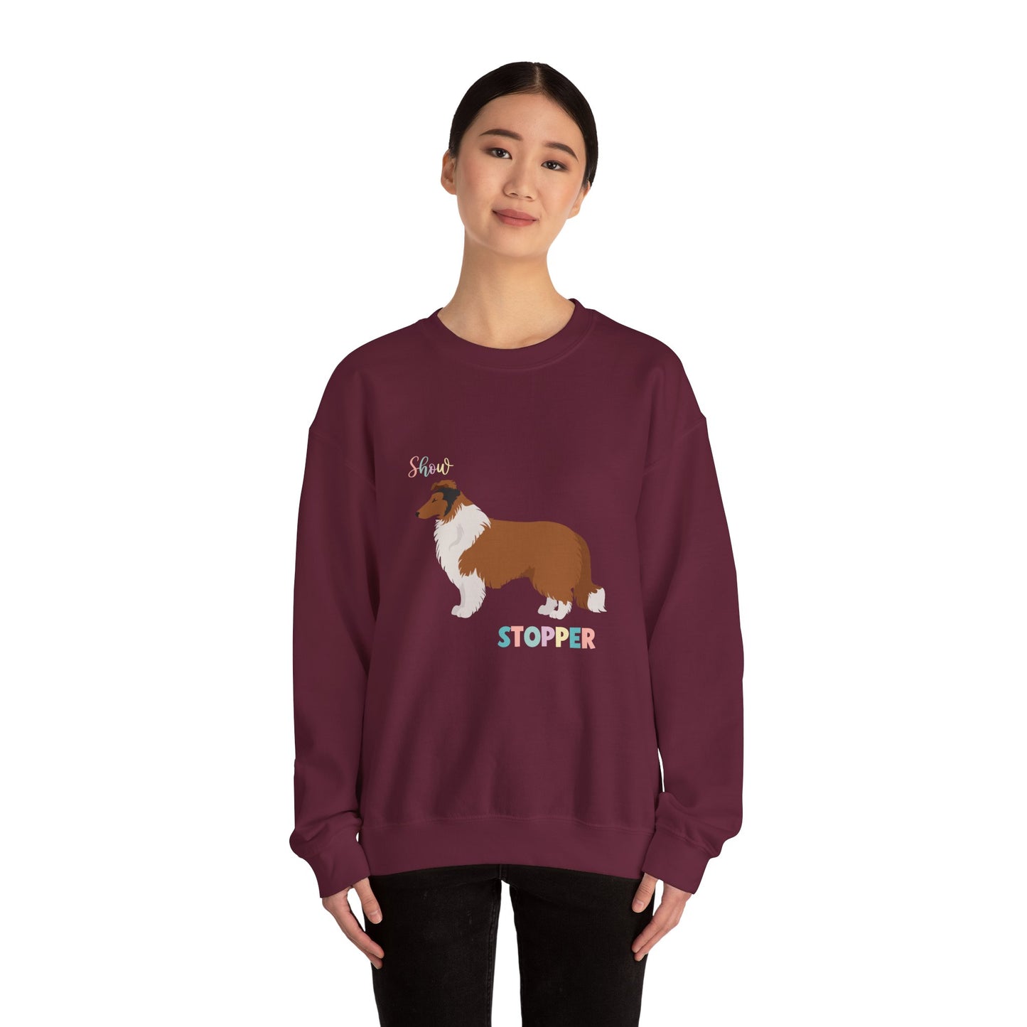 Collie Dog Unisex Heavy Blend Crewneck Sweatshirt