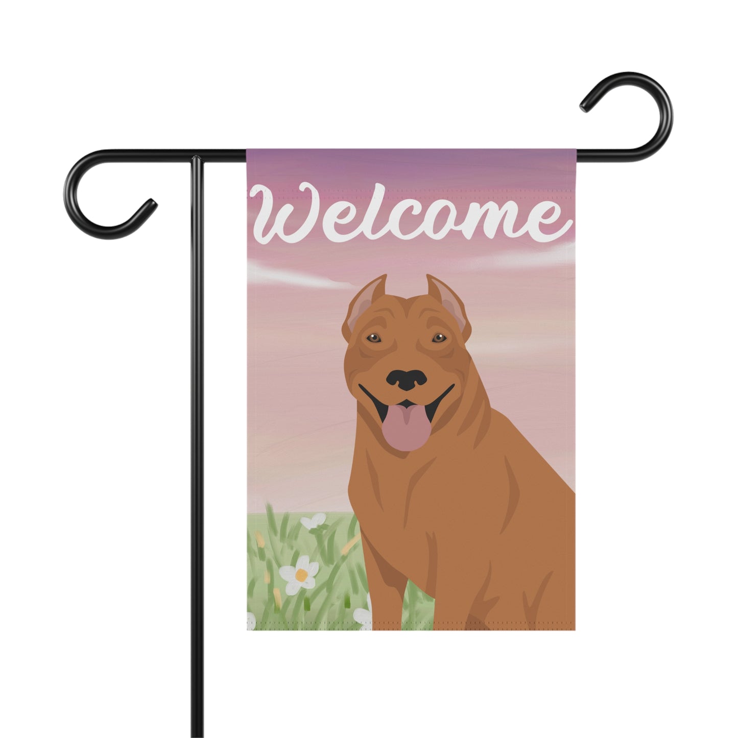 Pit Bull Dog Welcome Garden Flag