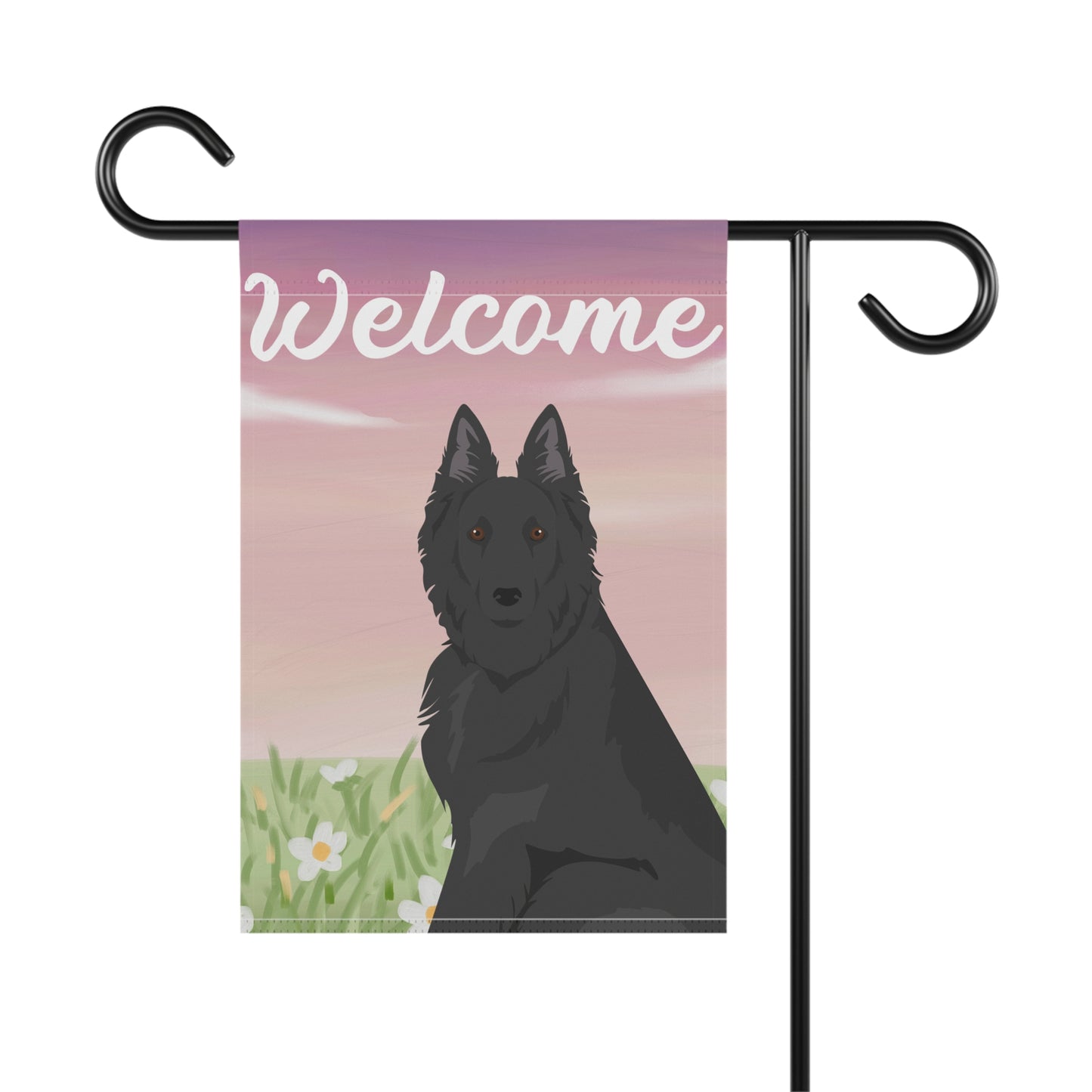 Belgian Sheepdog Dog Welcome Garden Flag