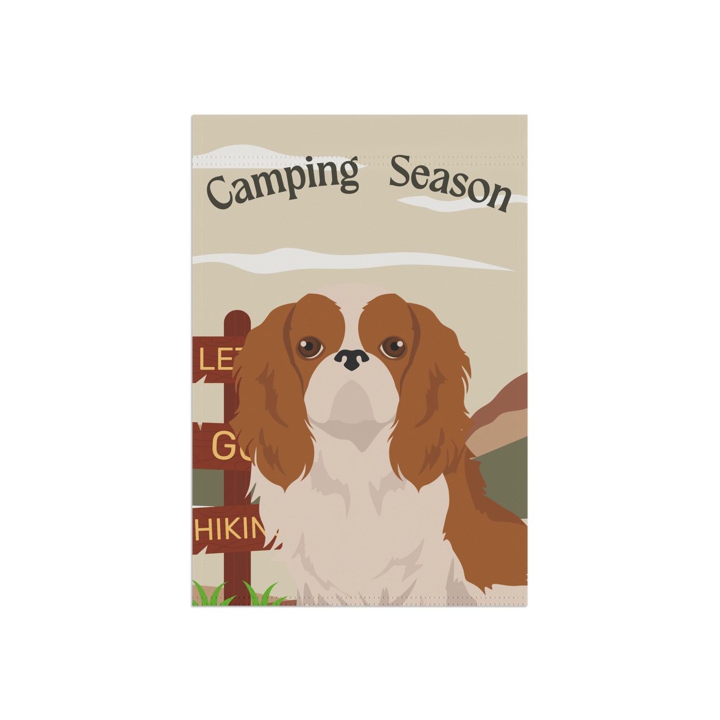 English Toy Spaniel Dog Camping Garden Flag