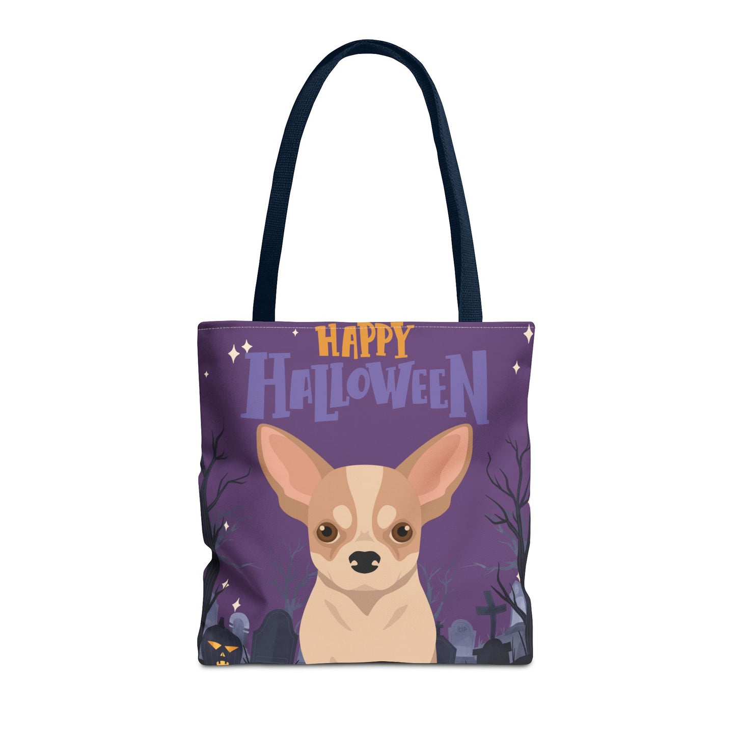 Chihuahua Dog Happy Halloween Tote Bag 16x16