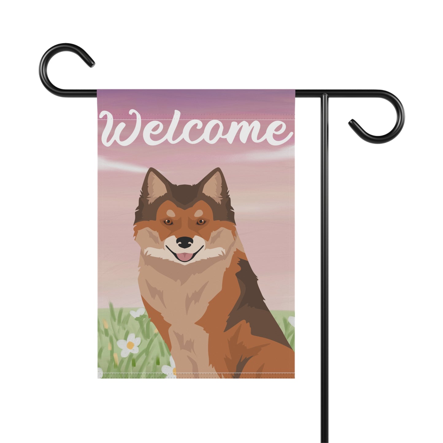 Nenets Herding Laika Dog Welcome Garden Flag
