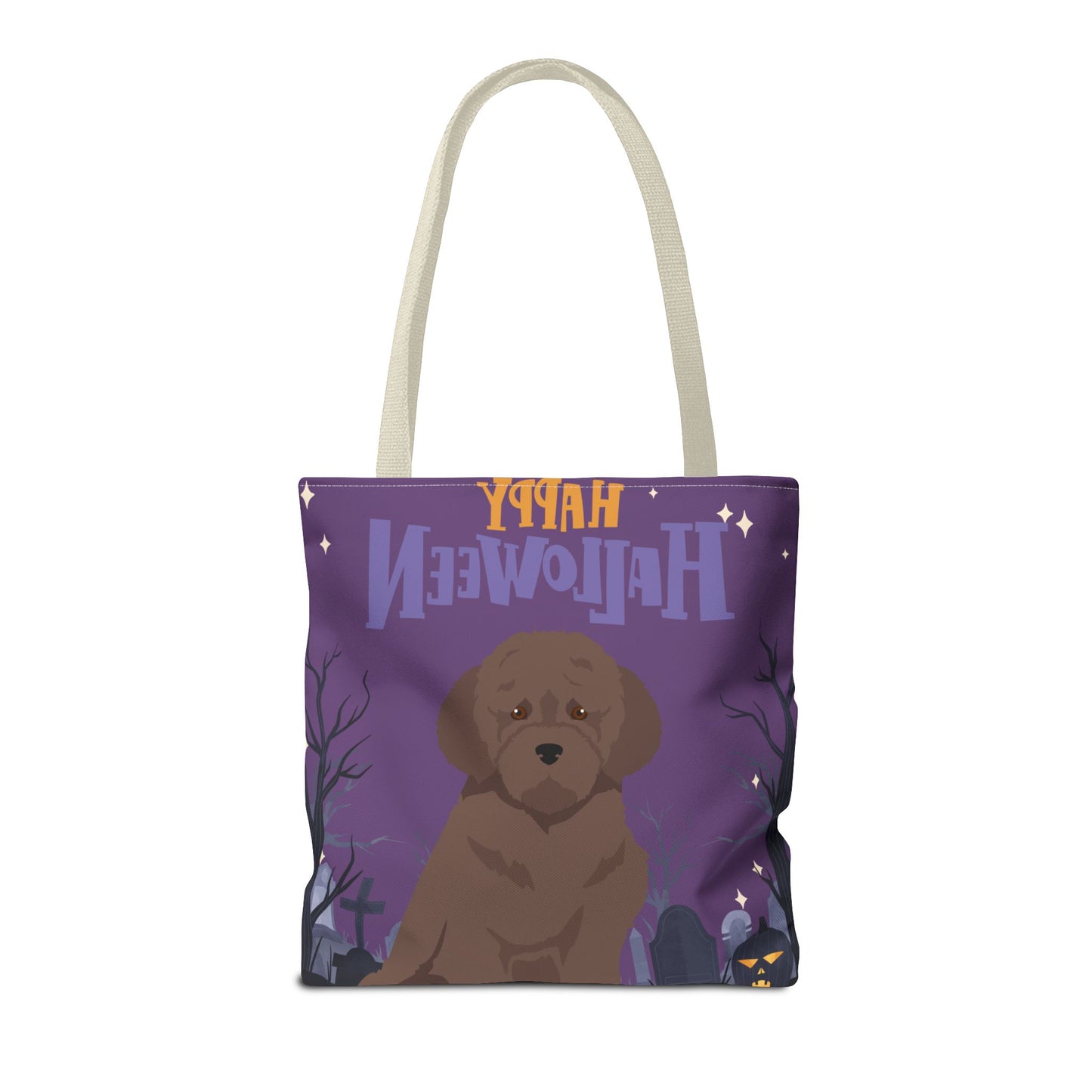 Lagotto Romagnolo Dog Happy Halloween Tote Bag 16x16