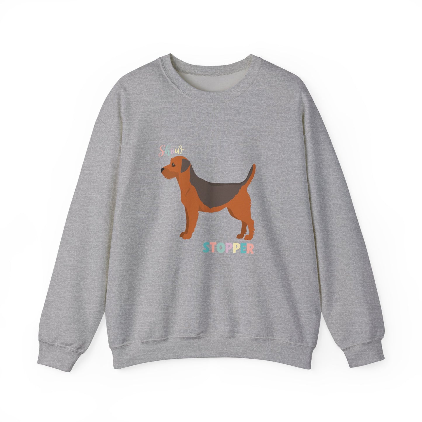 Border Terrier Dog Unisex Heavy Blend Crewneck Sweatshirt