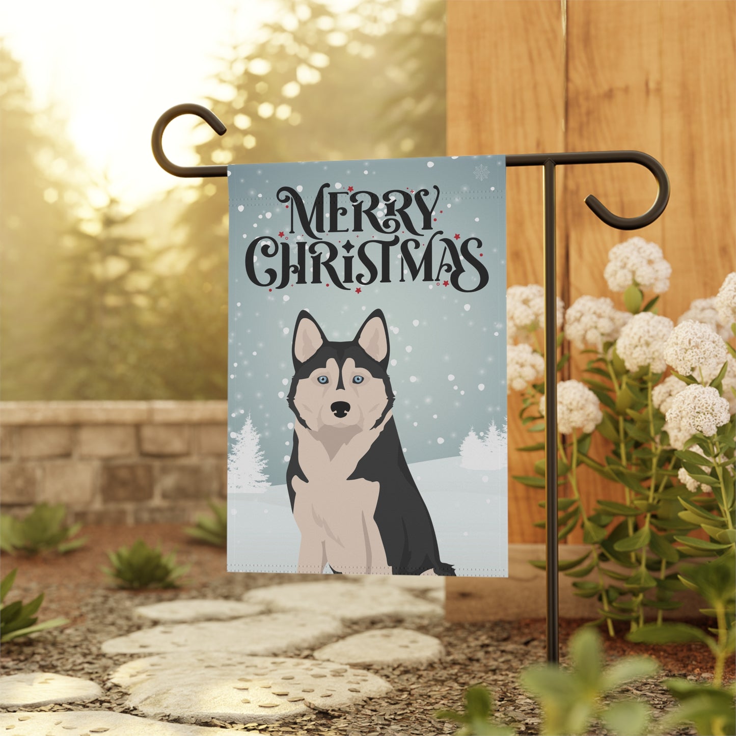 Alaskan Husky Dog Garden Flag