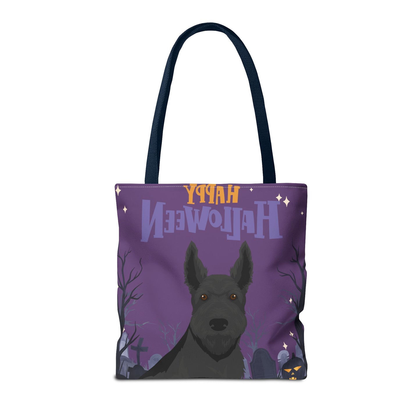 Scottish Terrier Dog Happy Halloween Tote Bag 16x16