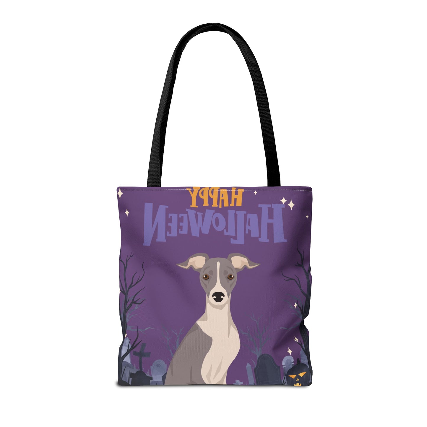 Italian Greyhound Dog Happy Halloween Tote Bag 16x16