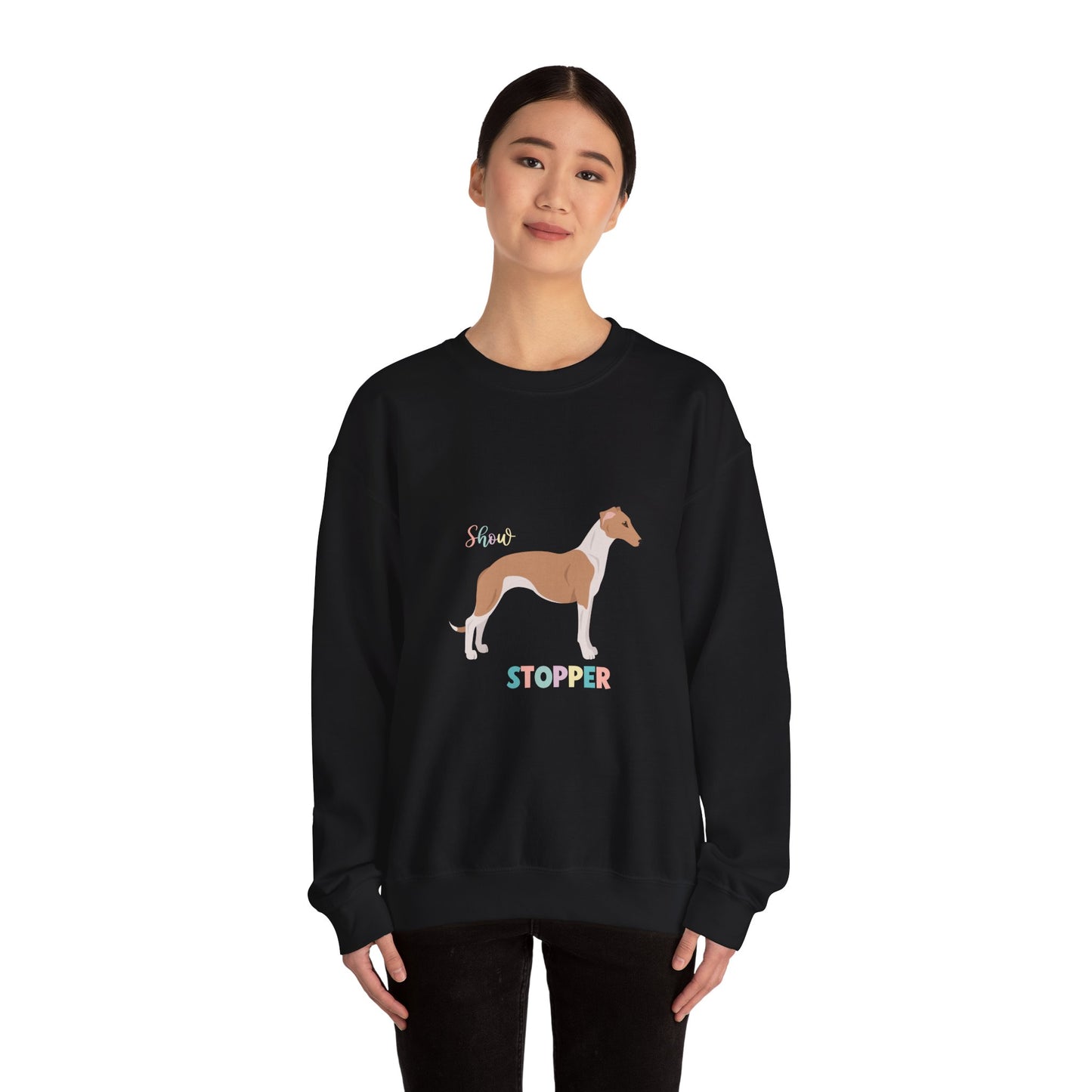 Whippet Dog Unisex Heavy Blend Crewneck Sweatshirt