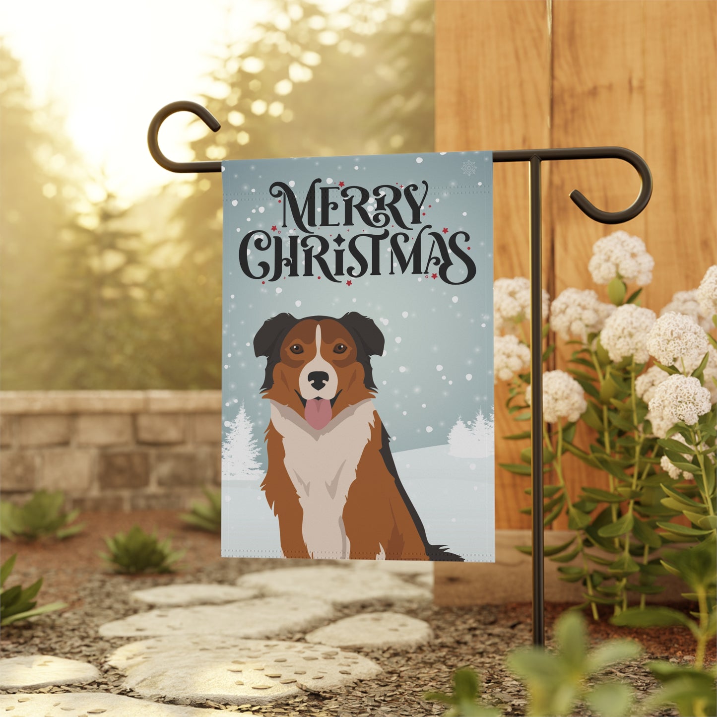 English Shepherd Dog Garden Flag