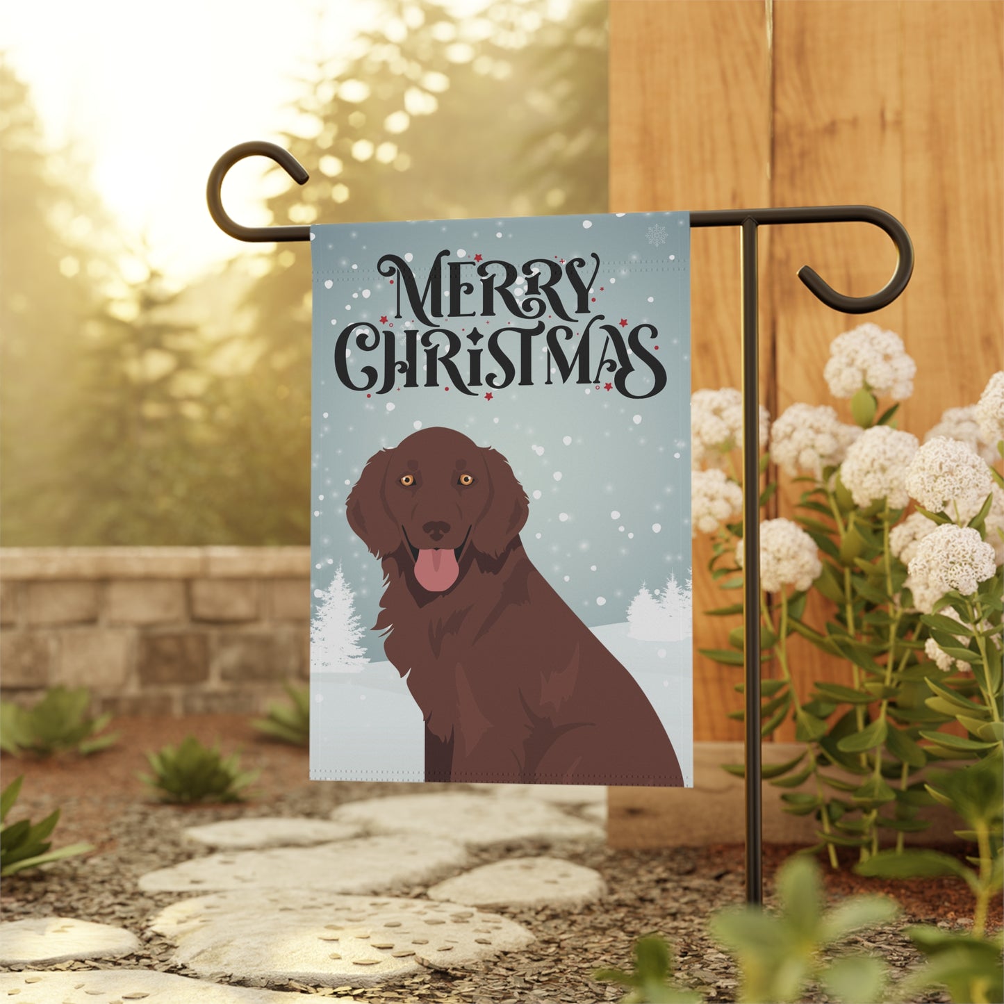 Flat Coated Retriever Dog Garden Flag
