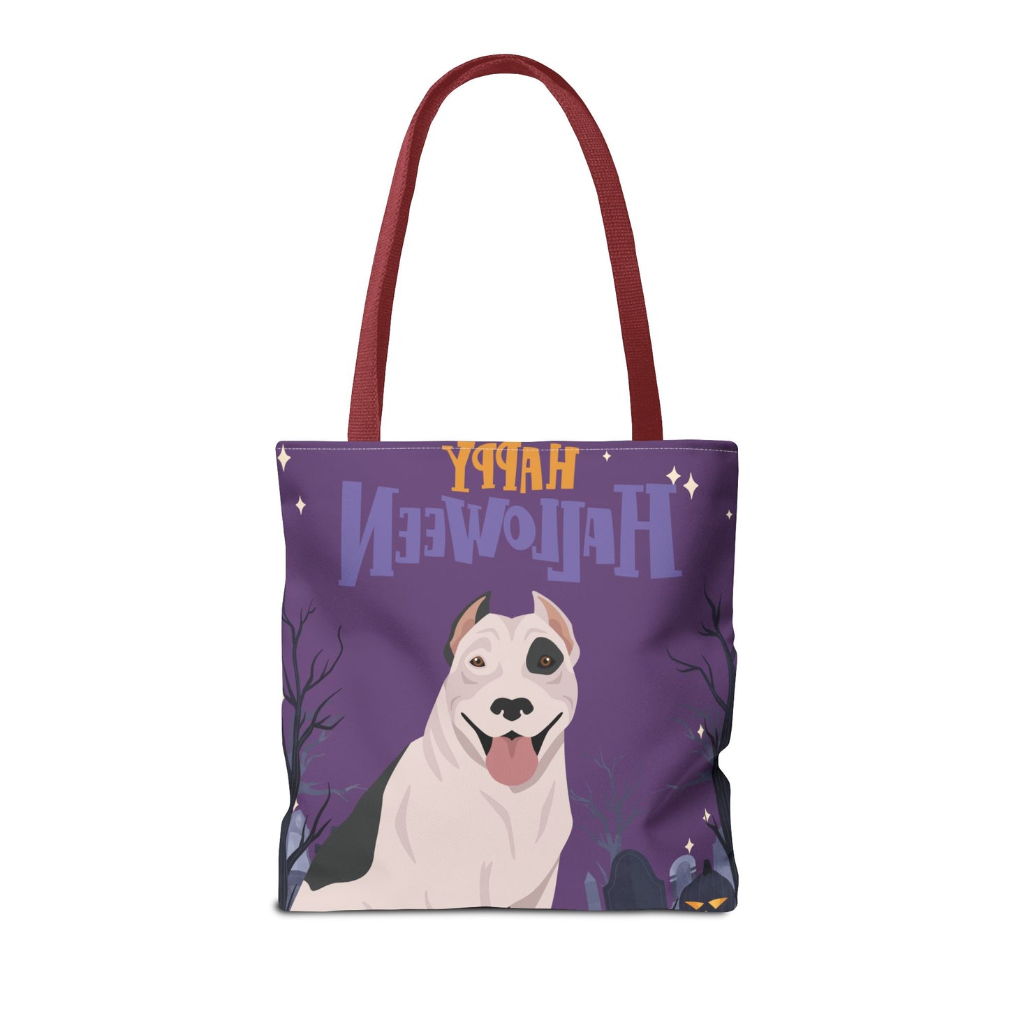Pit Bull Dog Happy Halloween Tote Bag 16x16