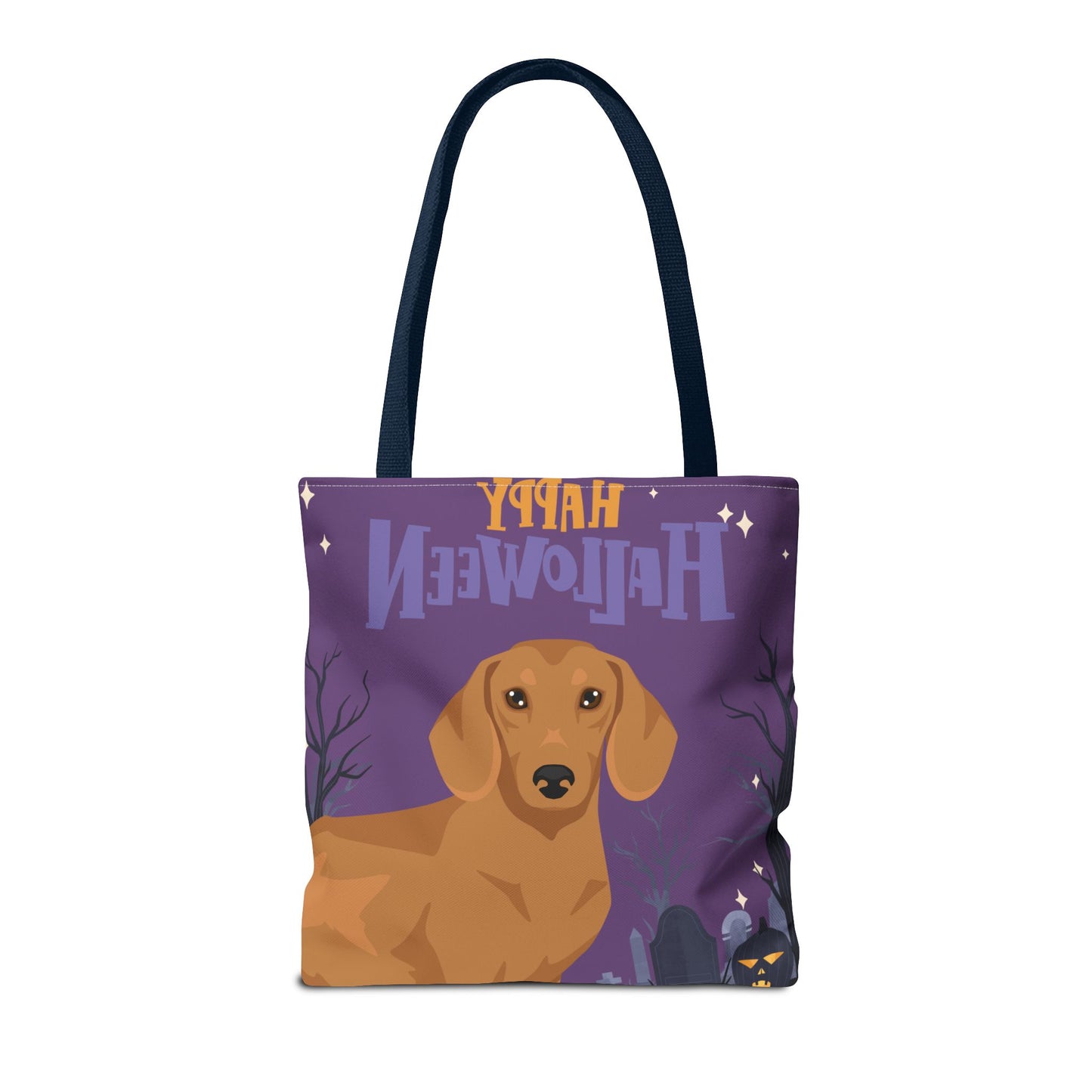 Dachshund Dog Happy Halloween Tote Bag 16x16