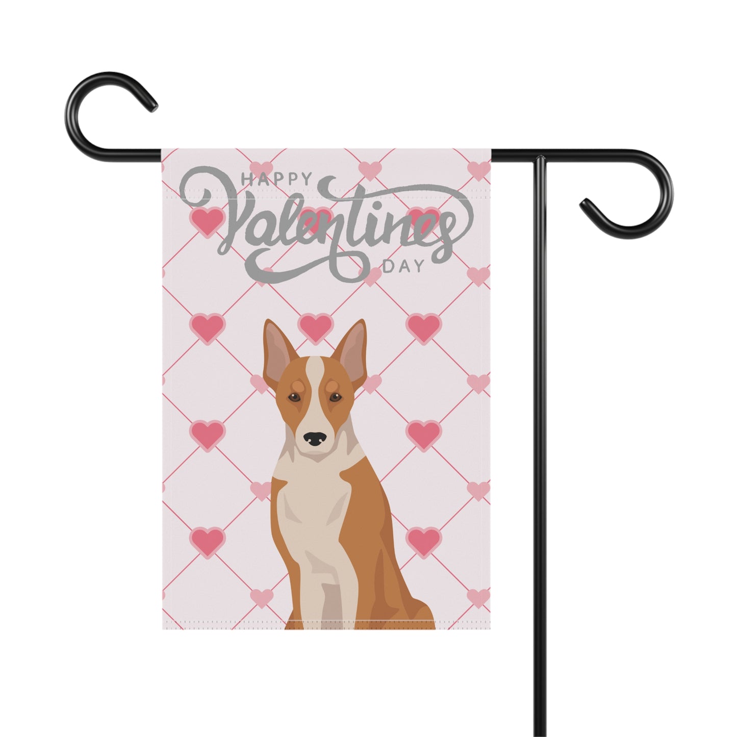 Portuguese Podengo Dog Valentines Day Garden Flag