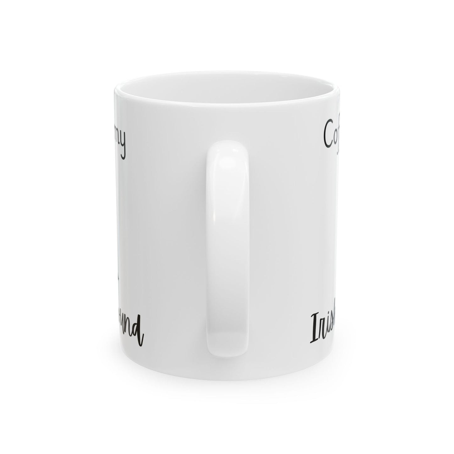 Coffee and My Irish Wolfhound Ceramic Mug | Dog Lover Gift, Pet Owner Cup, Cute Mug for Dog Moms, Funny Mug for Coffee Lovers