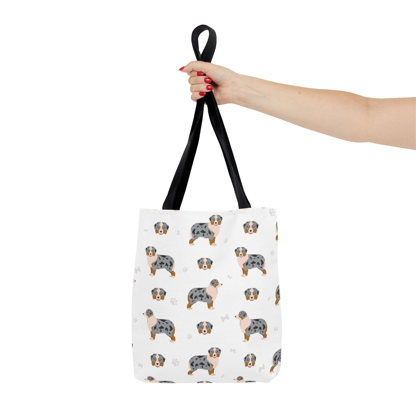 Miniature Australian Shepherd Dog Tote Bag, Aussie Dog Mom Gift