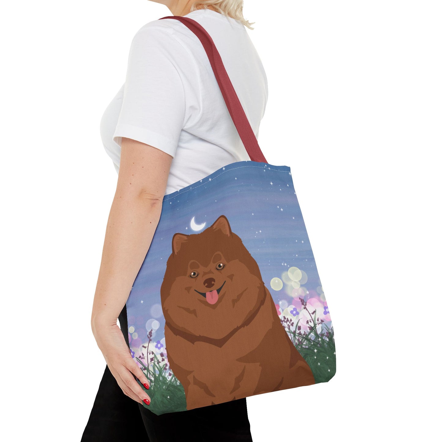 Pomeranian Dog Tote Bag 16x16