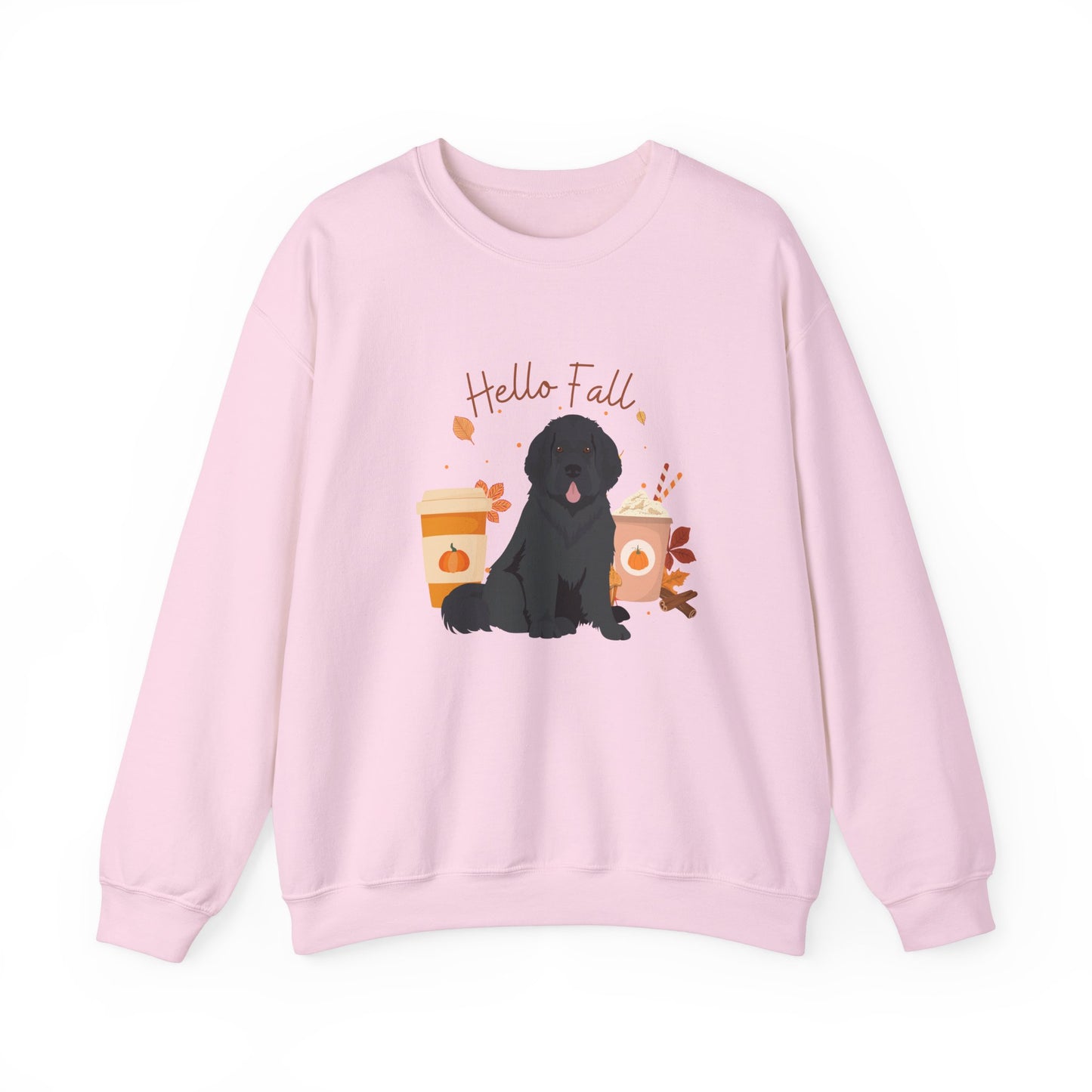 Newfoundland Dog Fall Halloween Unisex Heavy Blend Crewneck Sweatshirt