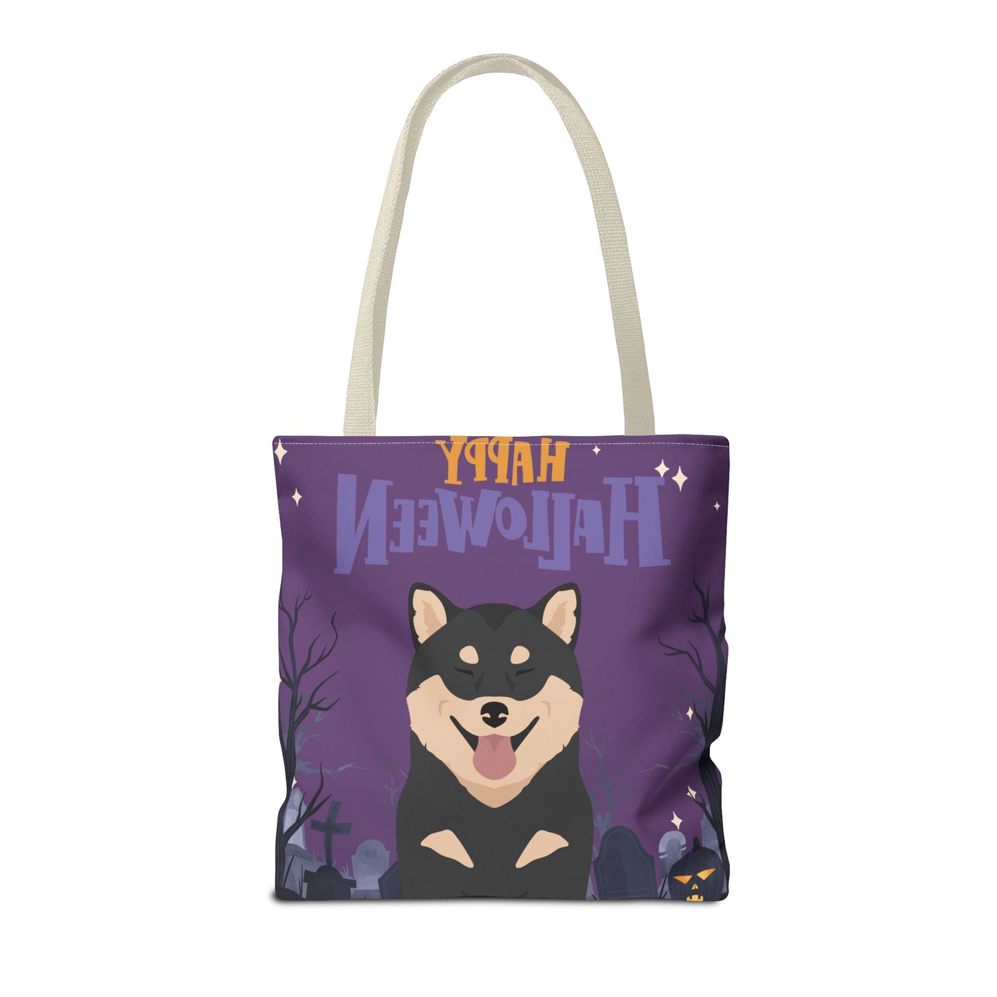 Shiba Inu Dog Happy Halloween Tote Bag 16x16