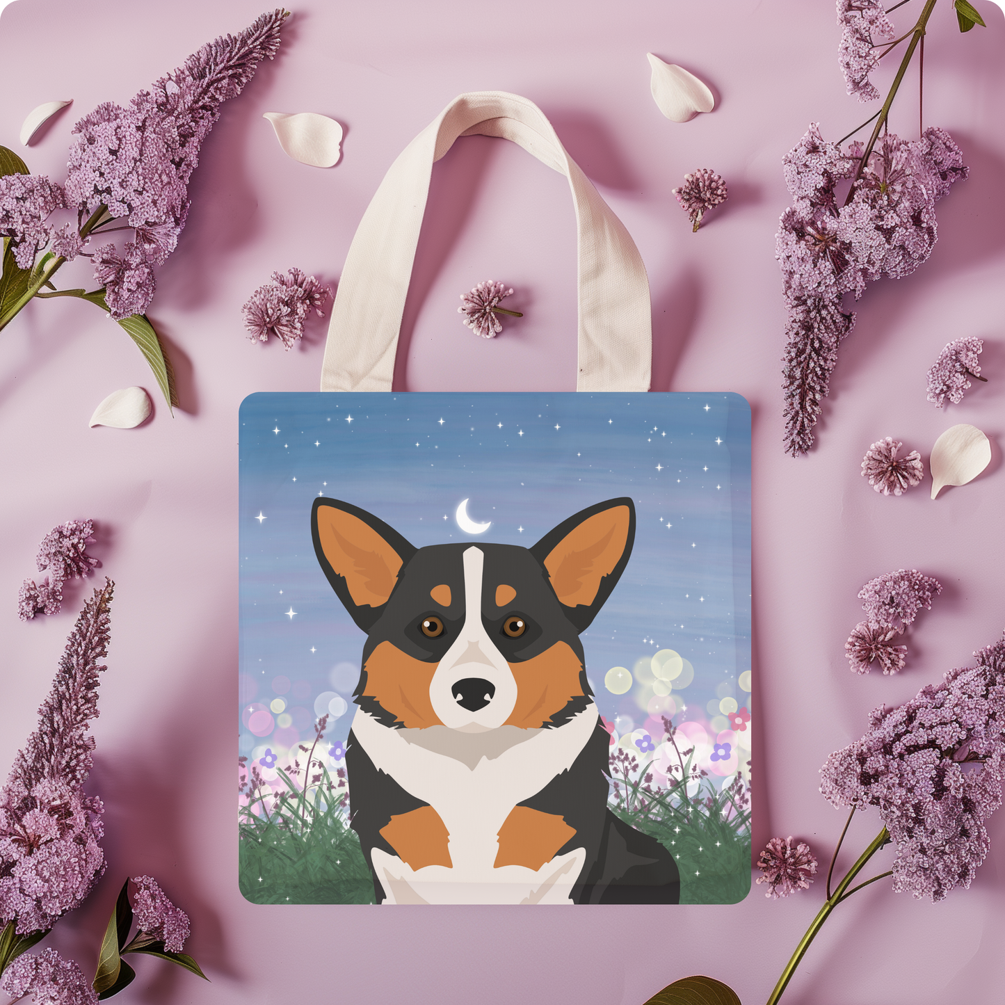Pembroke Welsh Corgi Dog Tote Bag 13x13