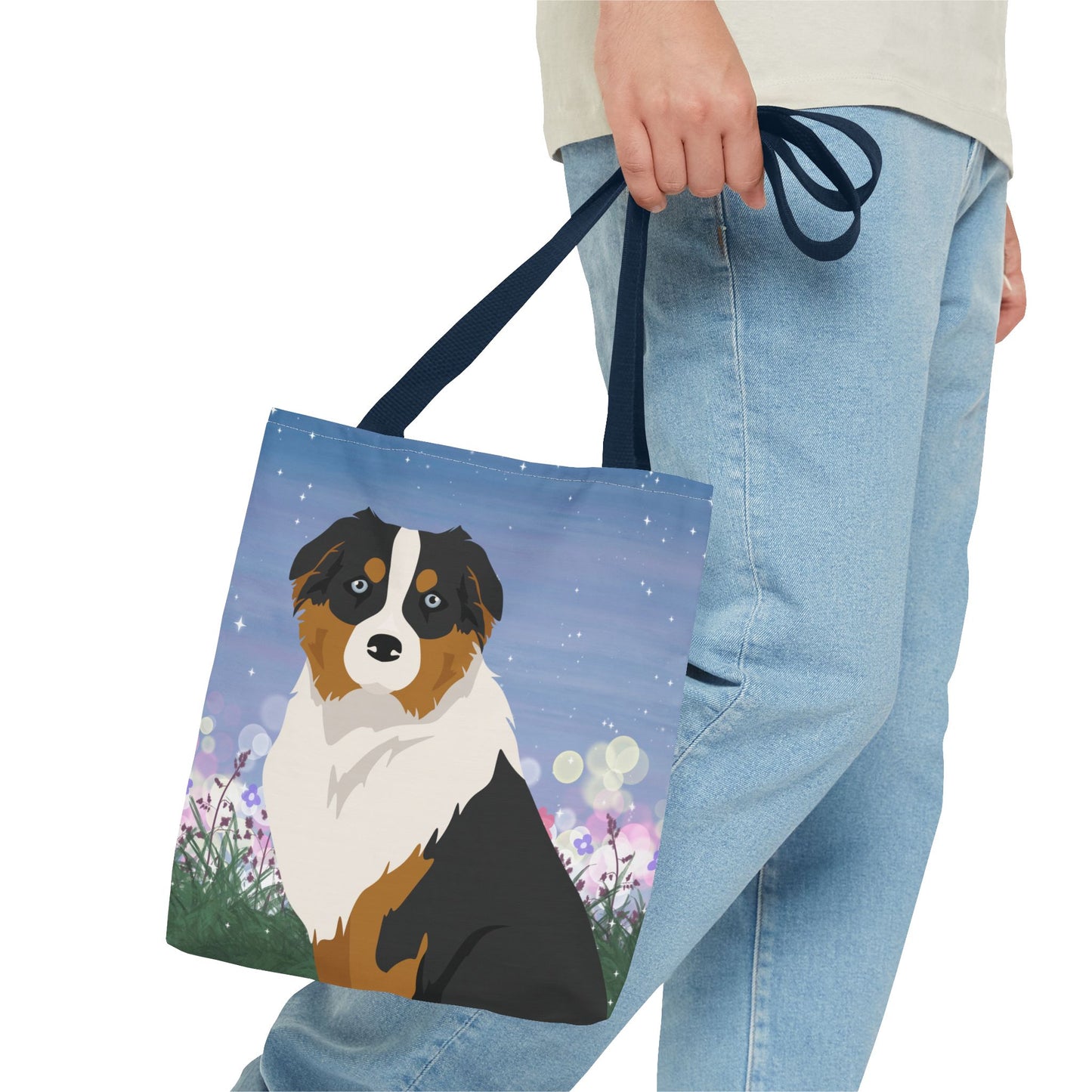 Australian Shepherd Dog Tote Bag 13x13