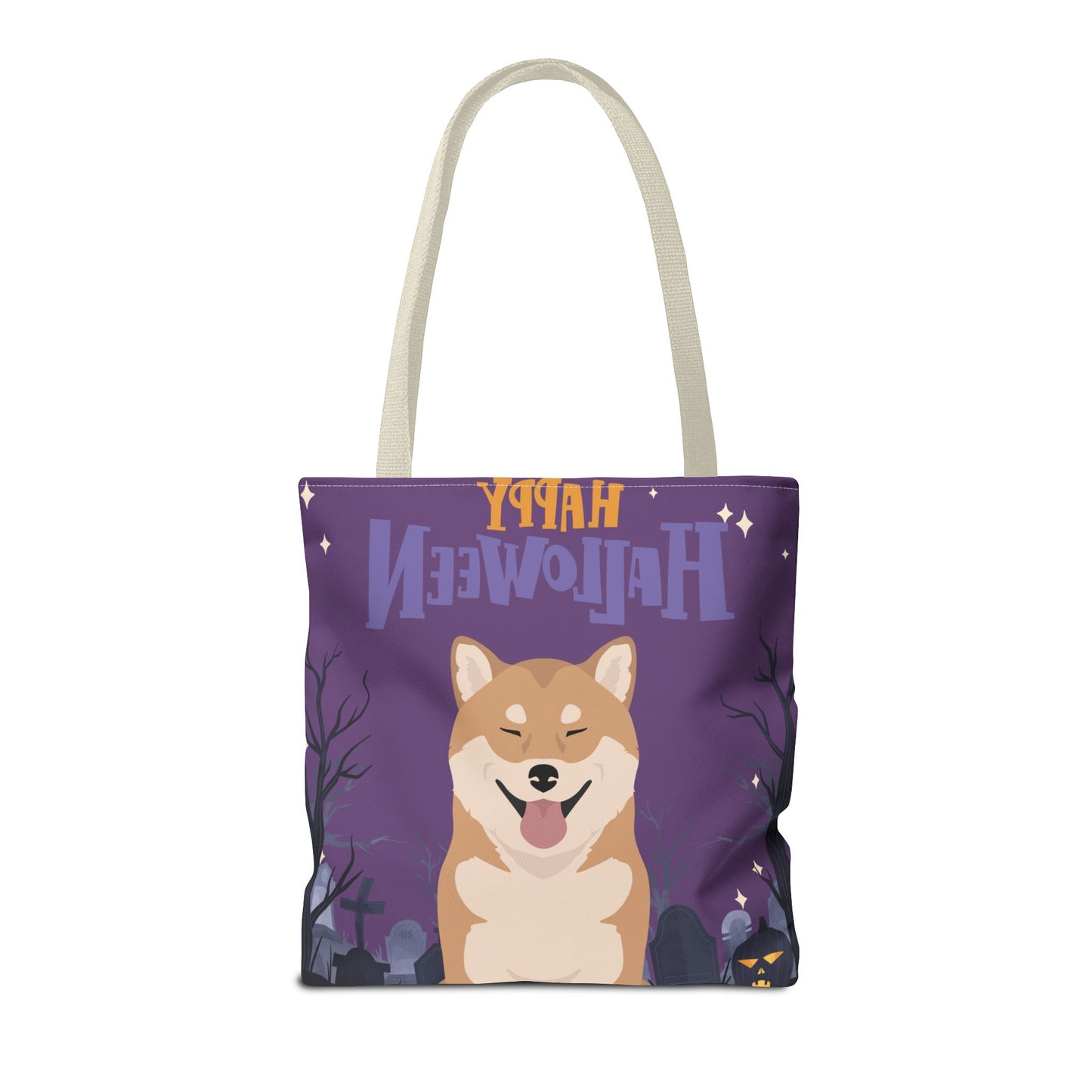 Shiba Inu Dog Happy Halloween Tote Bag 16x16