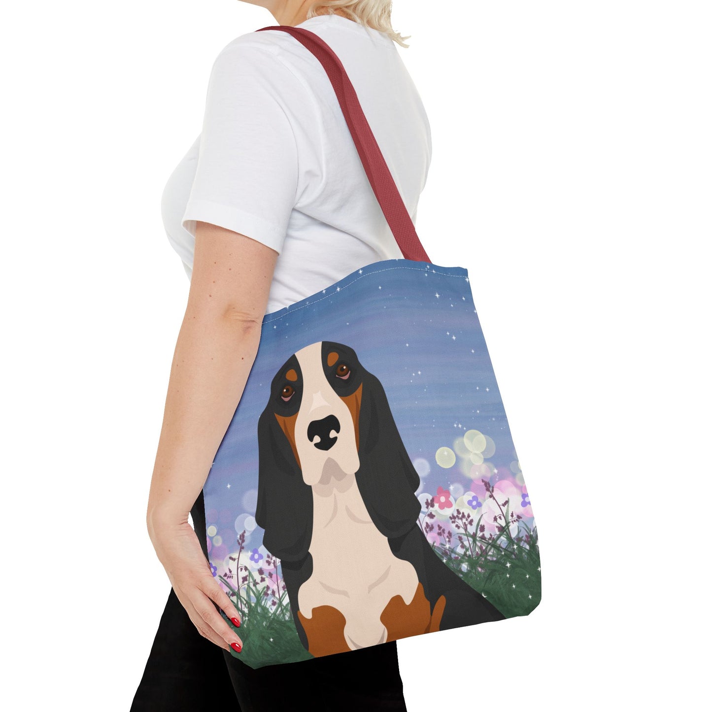 Basset Hound Dog Tote Bag 16x16