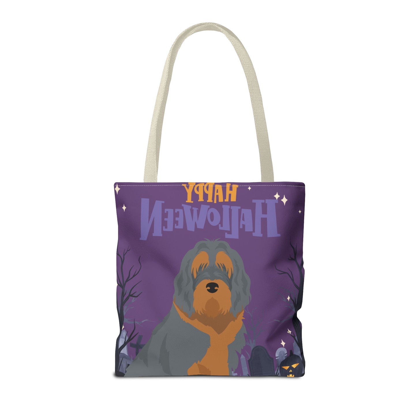 Otterhound Dog Happy Halloween Tote Bag 16x16