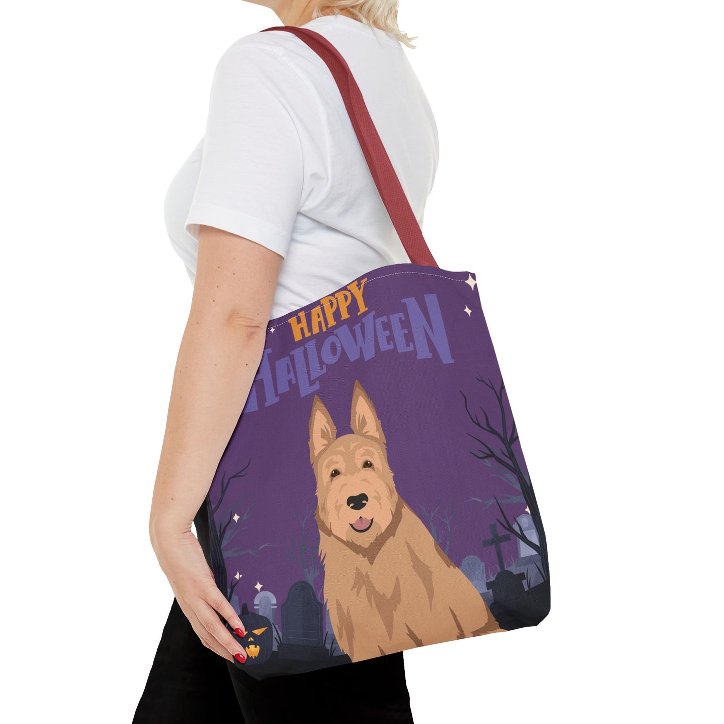 Berger Picard Dog Happy Halloween Tote Bag 16x16