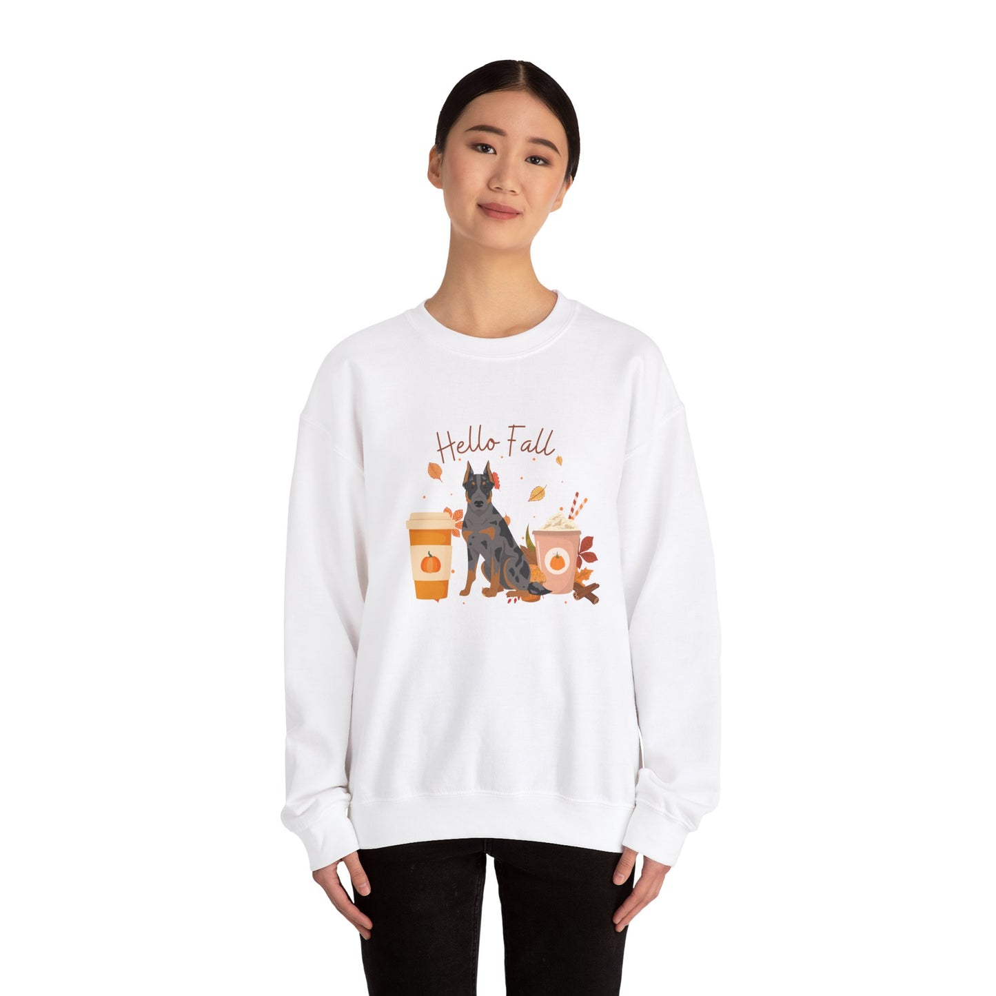 Beauceron Dog Fall Halloween Unisex Heavy Blend Crewneck Sweatshirt