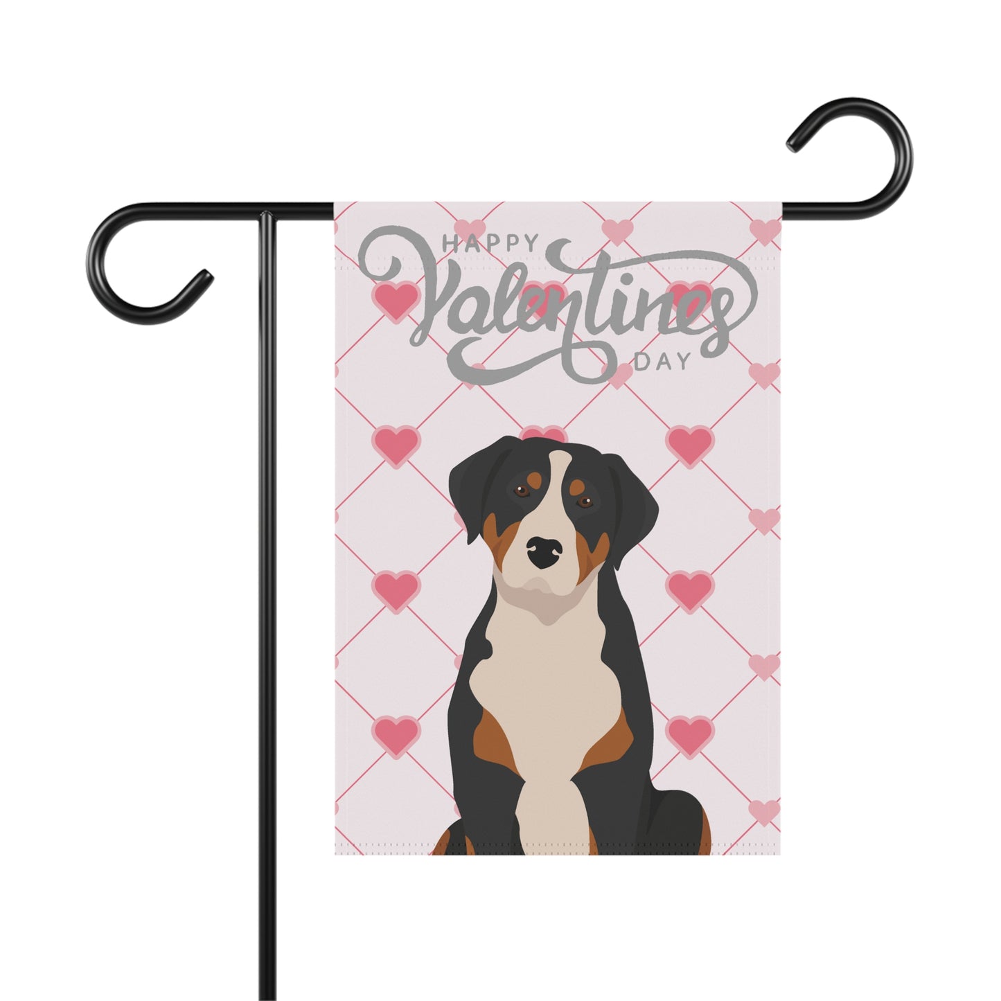 Greater Swiss Mountain Dog Dog Valentines Day Garden Flag