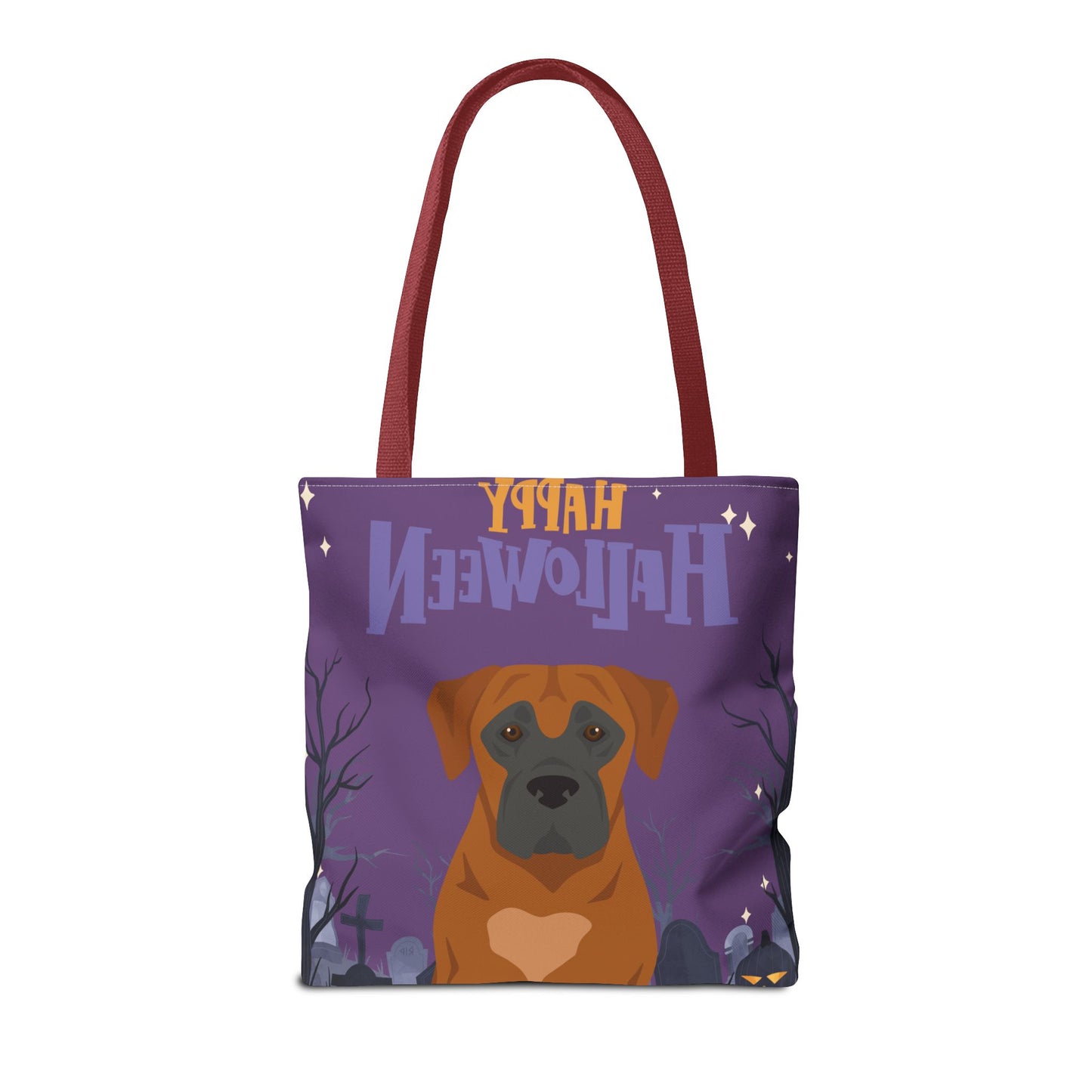 Boerboel Dog Happy Halloween Tote Bag 16x16