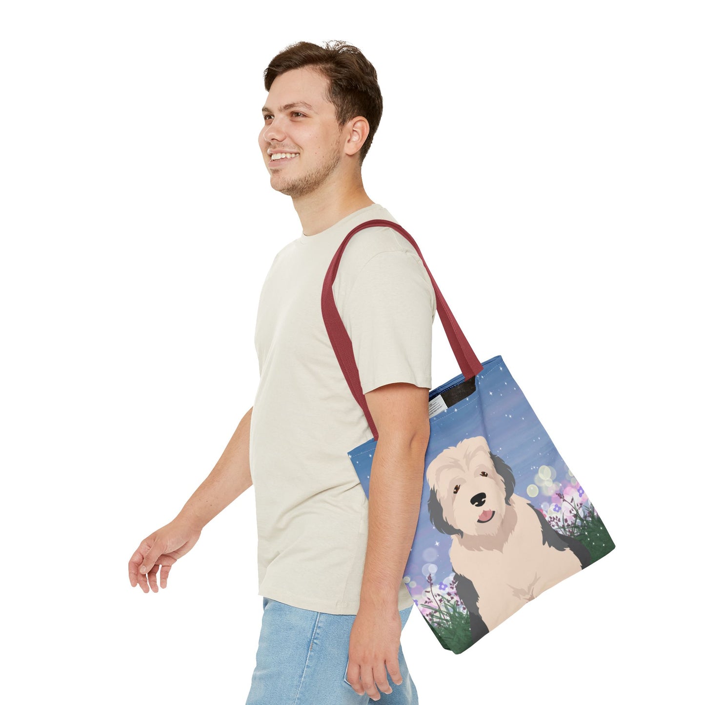 Old English Sheepdog Dog Tote Bag 16x16