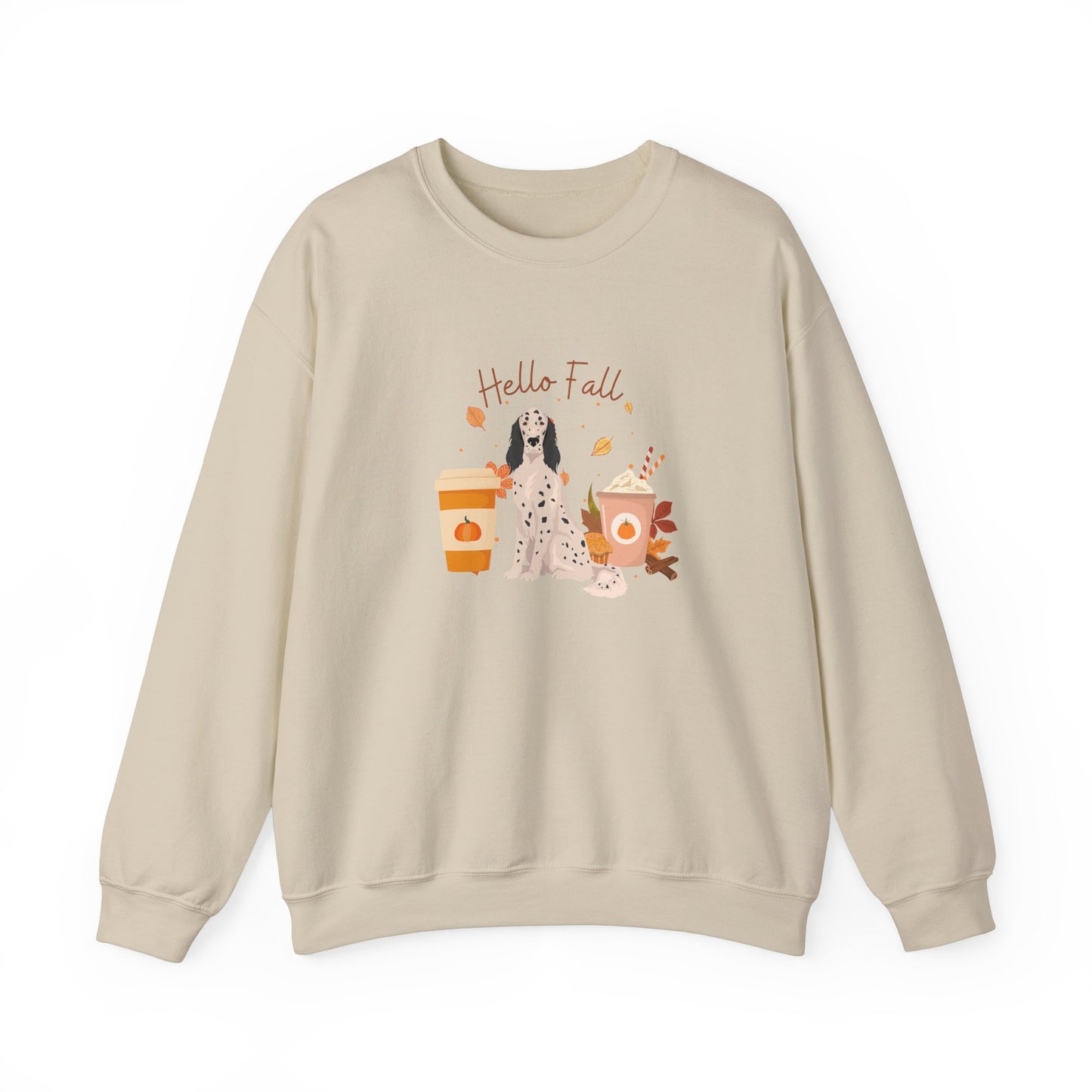 English Setter Dog Fall Unisex Heavy Blend Crewneck Sweatshirt