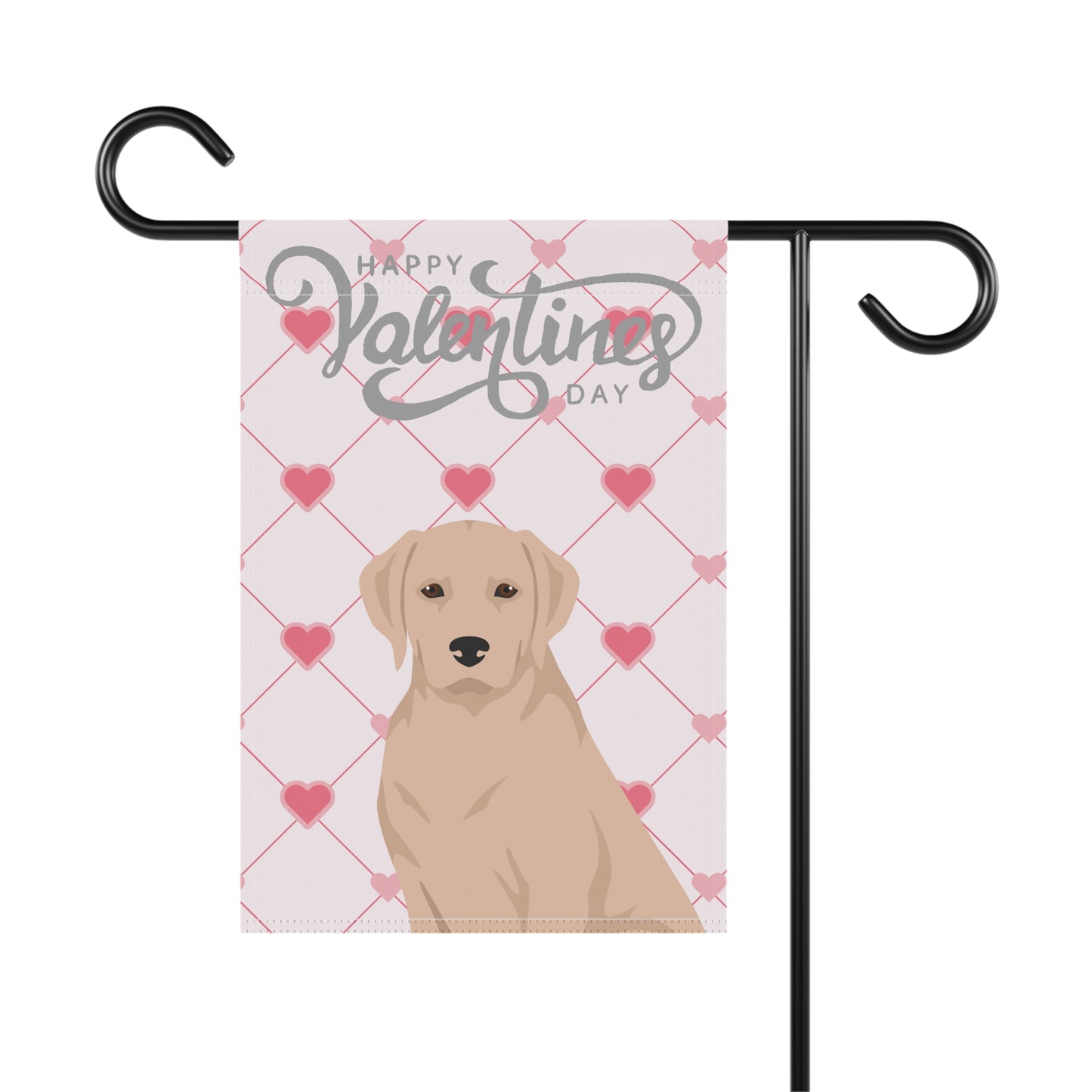 Labrador Retriever Dog Valentines Day Garden Flag