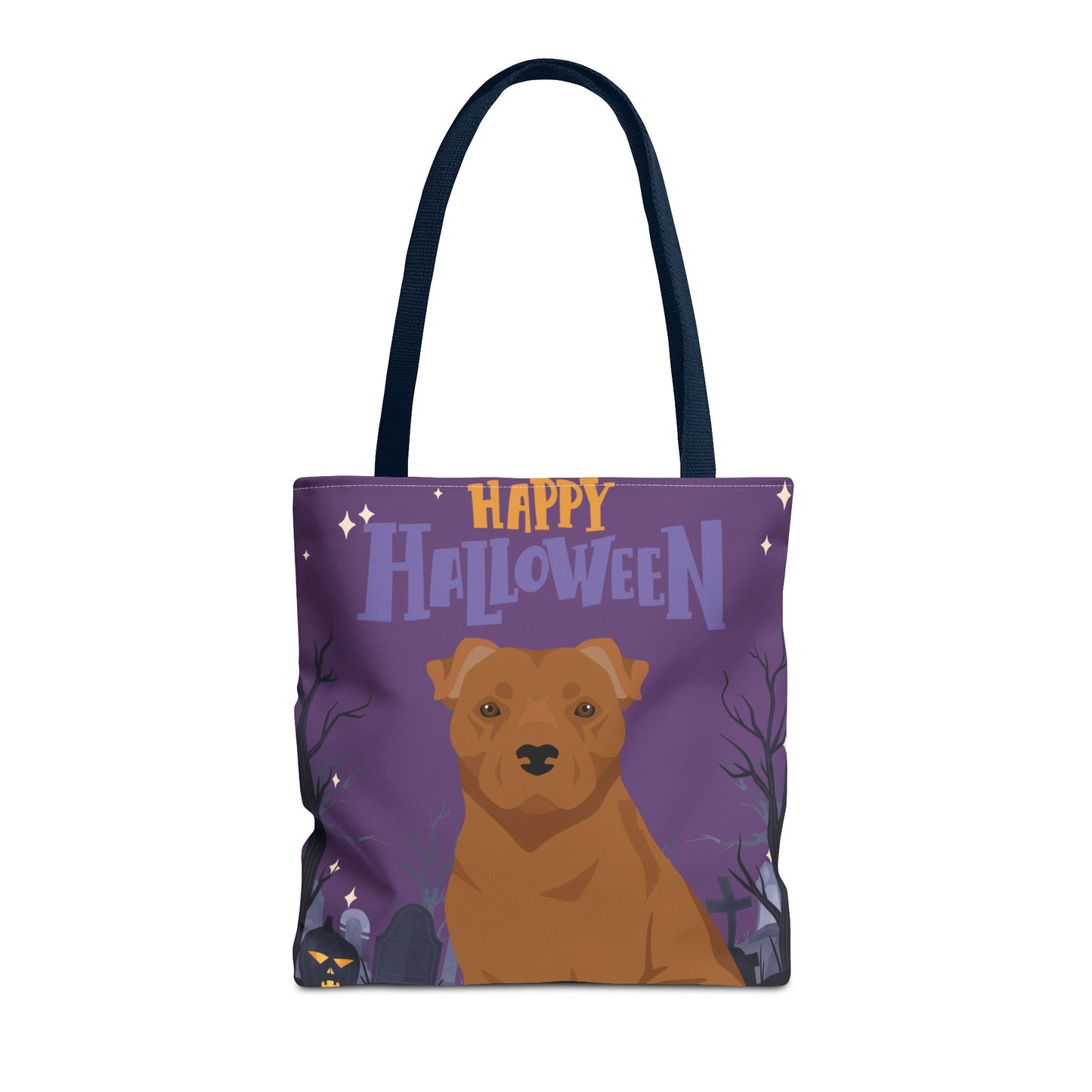 Staffordshire Bull Terrier Dog Happy Halloween Tote Bag 16x16