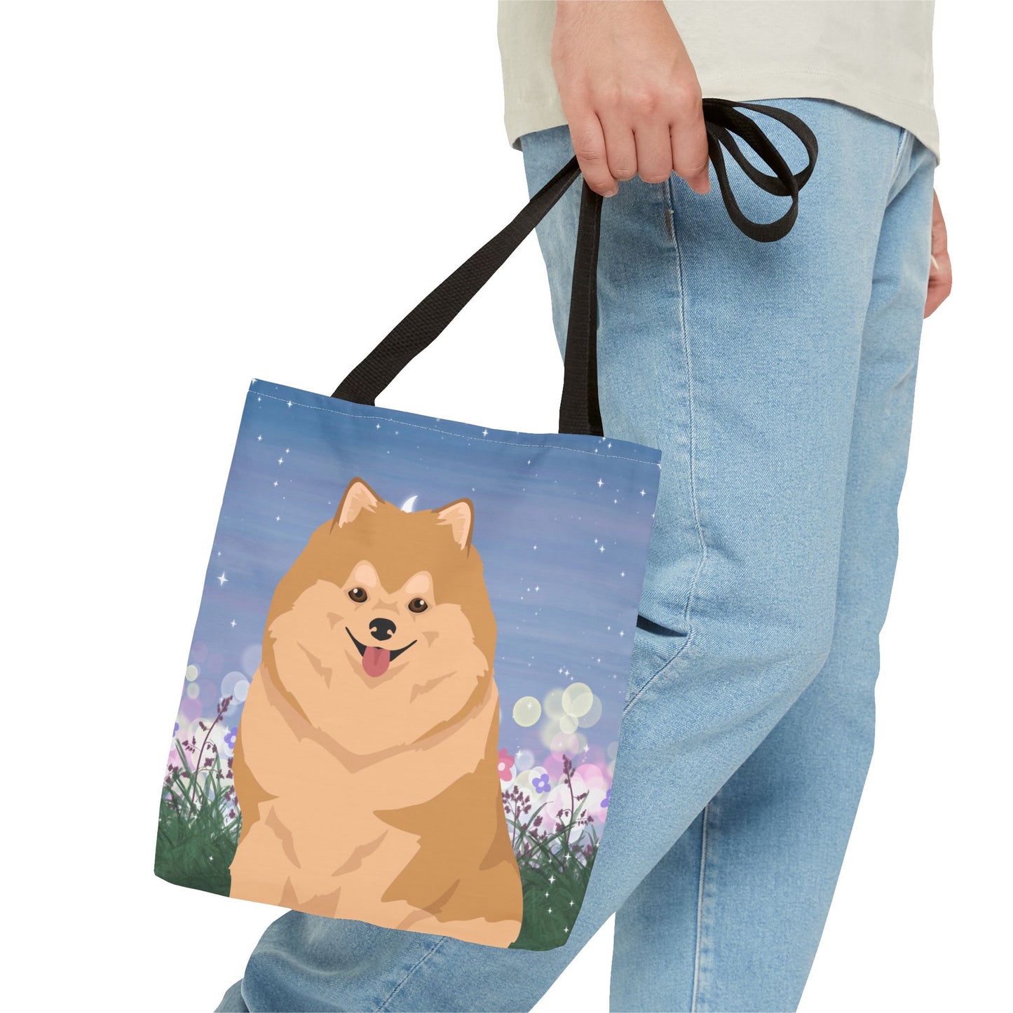 Pomeranian Dog Tote Bag 13x13