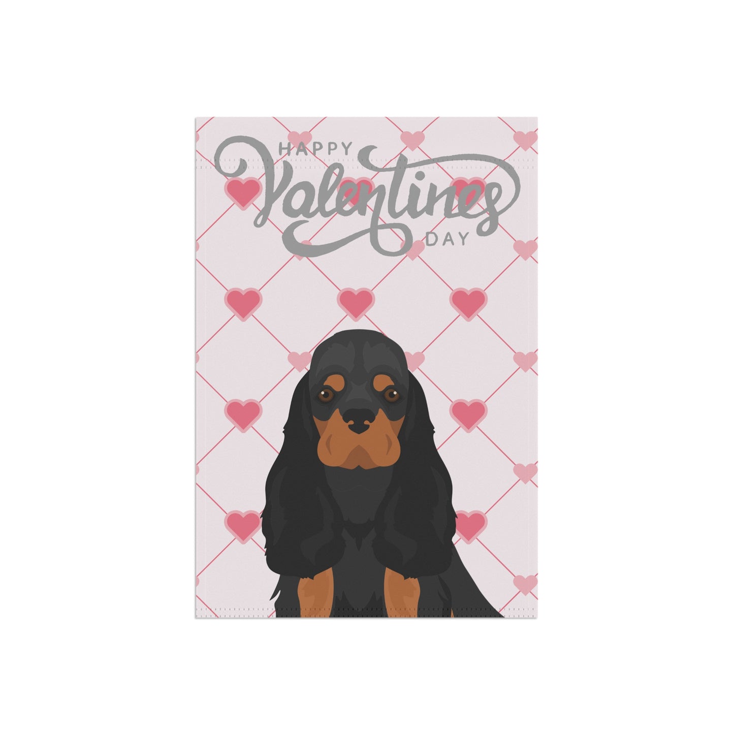 Cocker Spaniel Dog Valentines Day Garden Flag