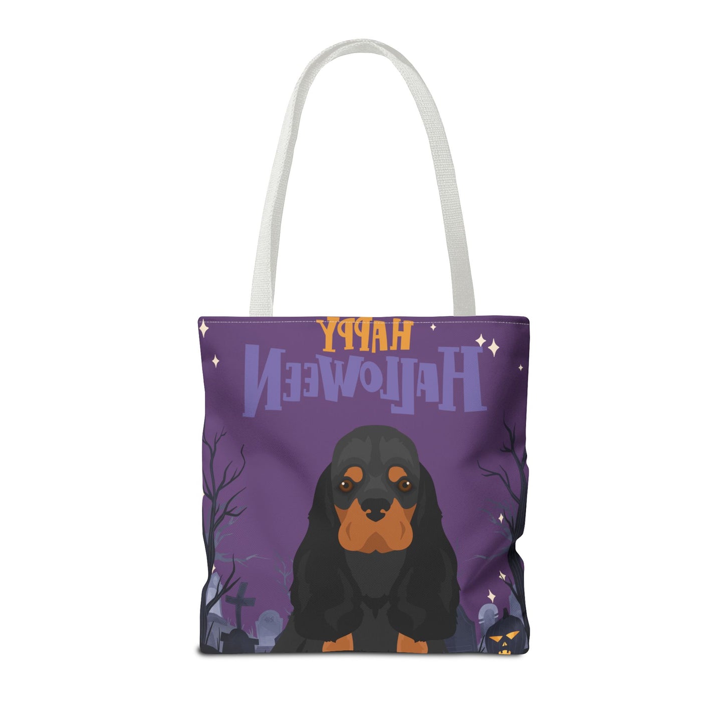 Cocker Spaniel Dog Happy Halloween Tote Bag 16x16