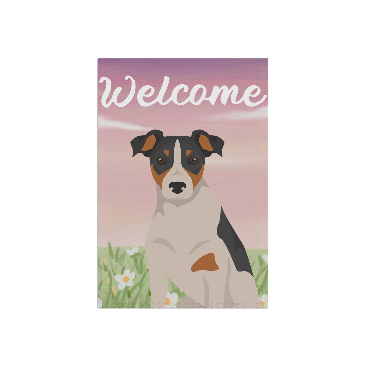 Parson Russell Terrier Dog Welcome Garden Flag