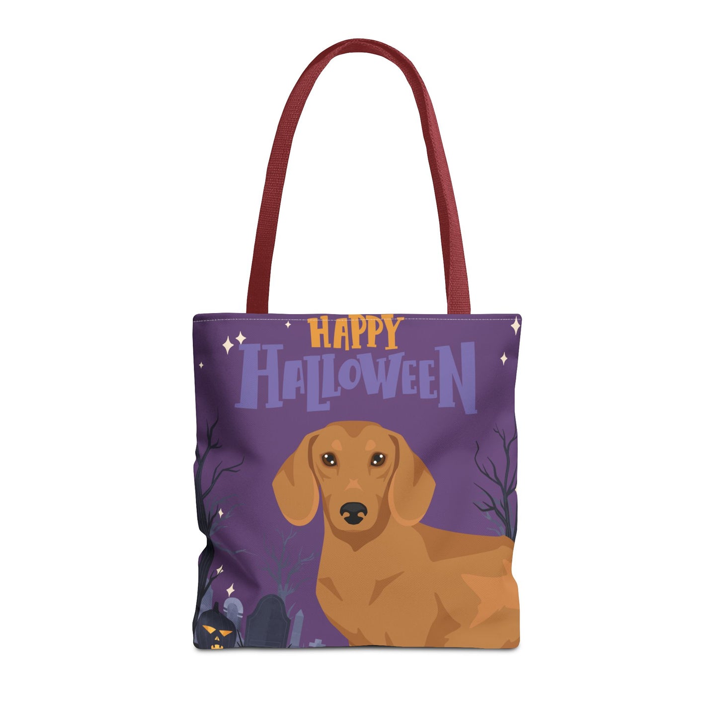 Dachshund Dog Happy Halloween Tote Bag 16x16