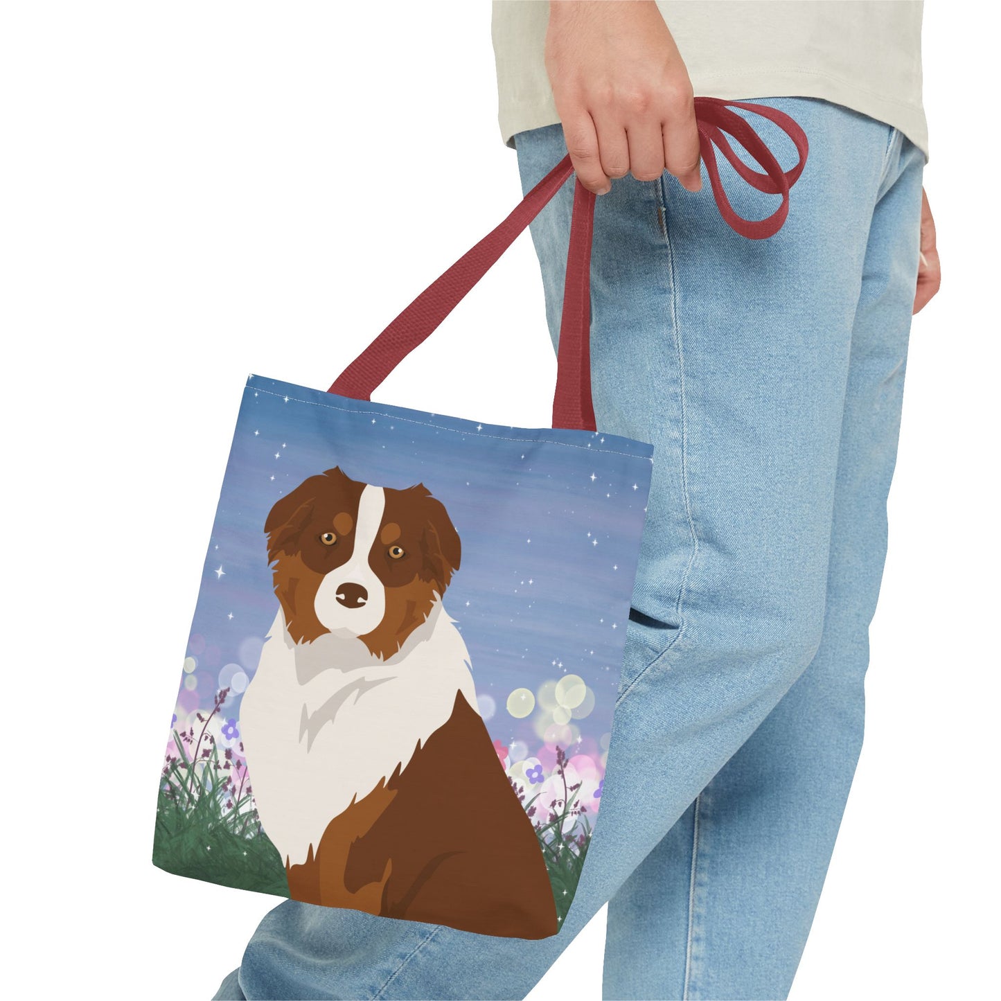 Australian Shepherd Dog Tote Bag 13x13