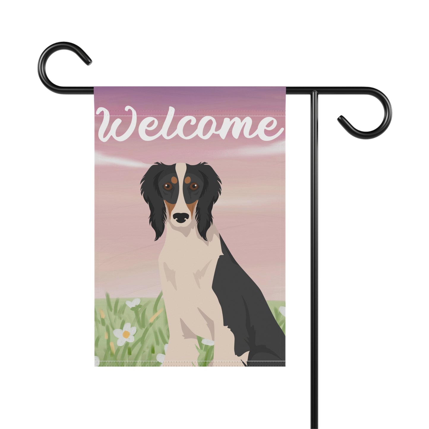 Saluki Dog Welcome Garden Flag