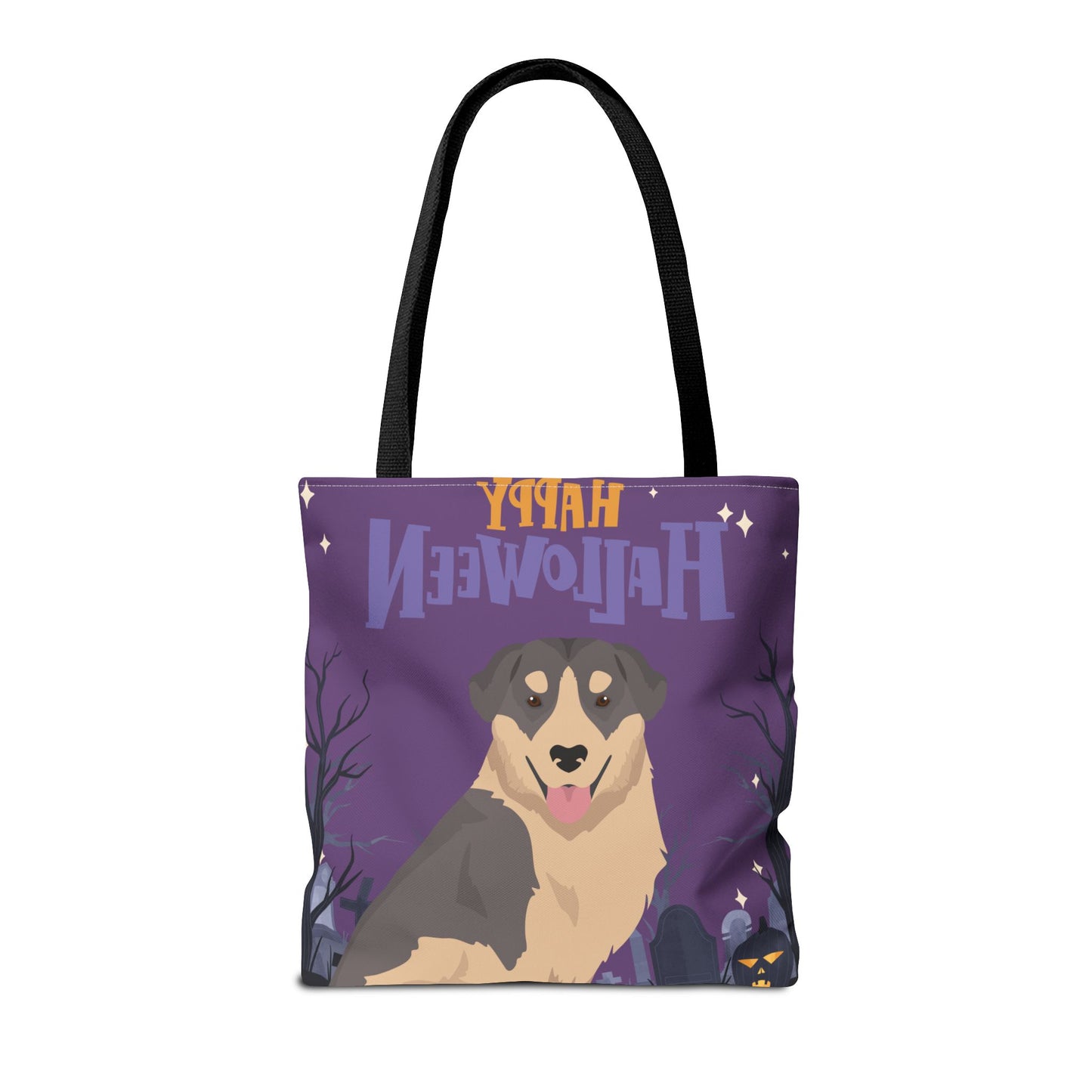 Carpathian Shepherd Dog Happy Halloween Tote Bag 16x16