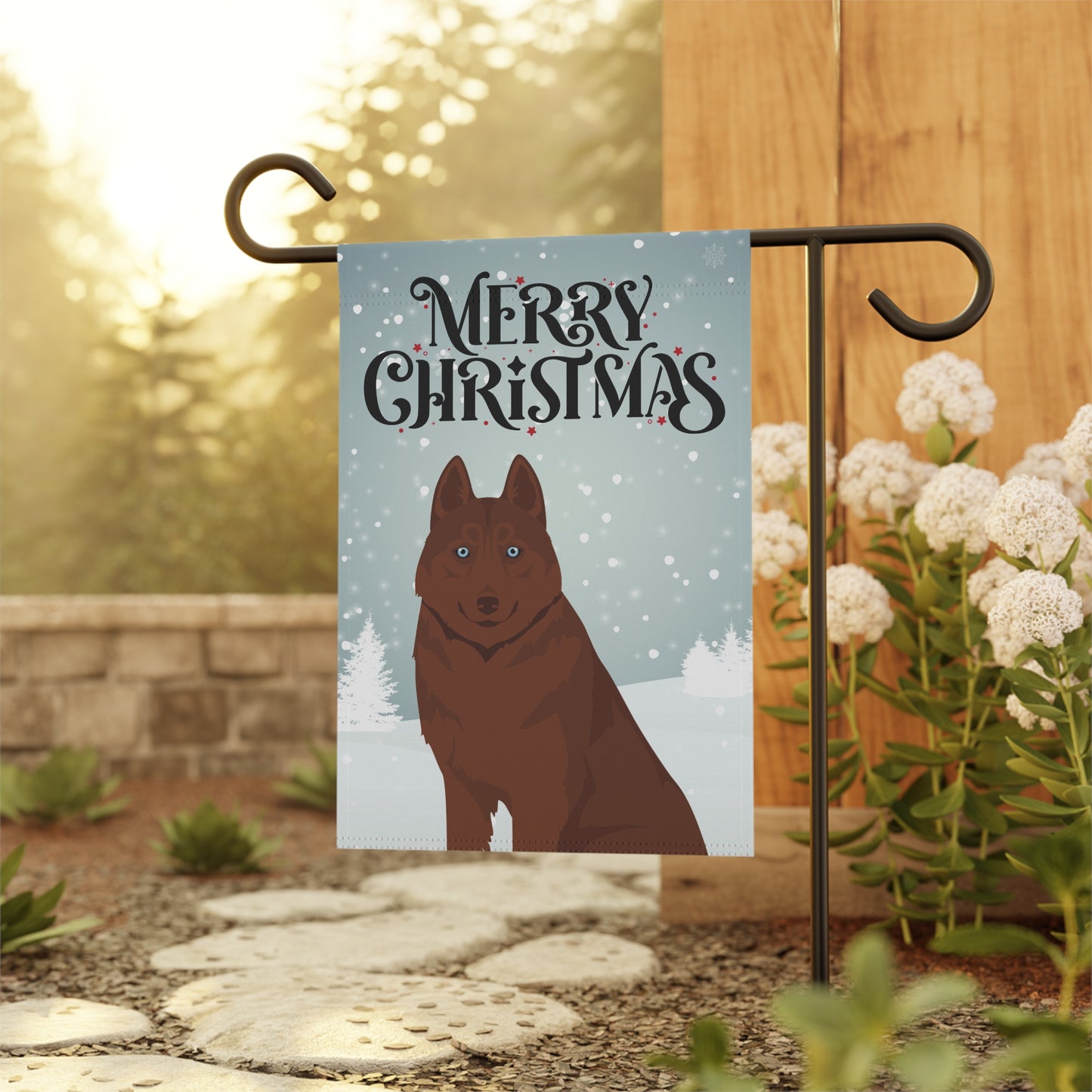 Siberian Husky Dog Garden Flag