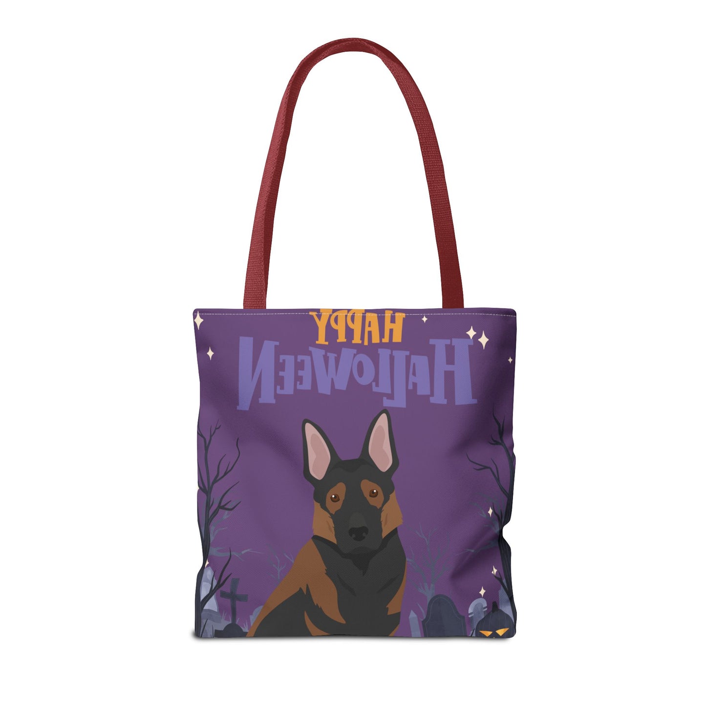 German Shepherd Dog Happy Halloween Tote Bag 16x16