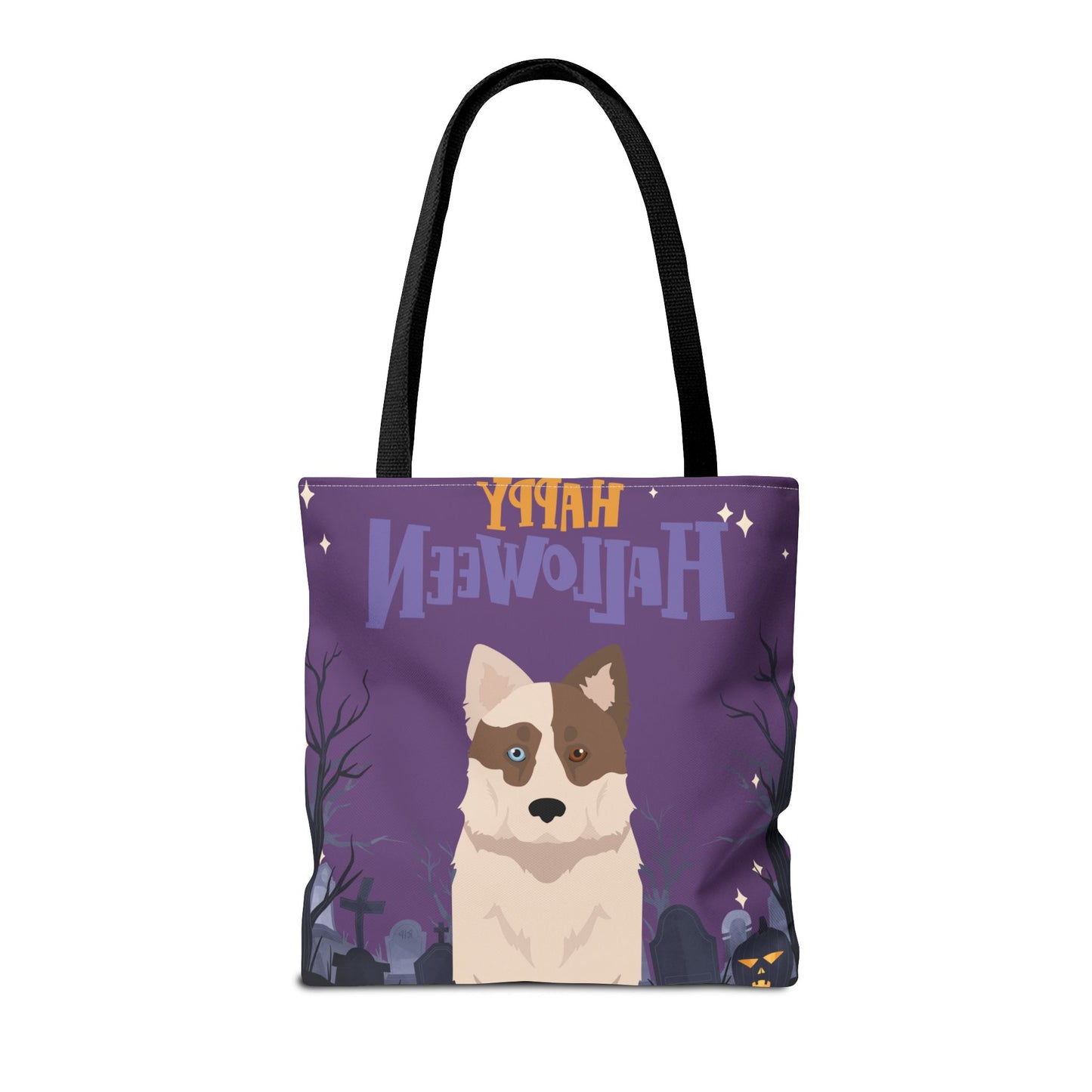 Yakutian Laika Dog Happy Halloween Tote Bag 16x16