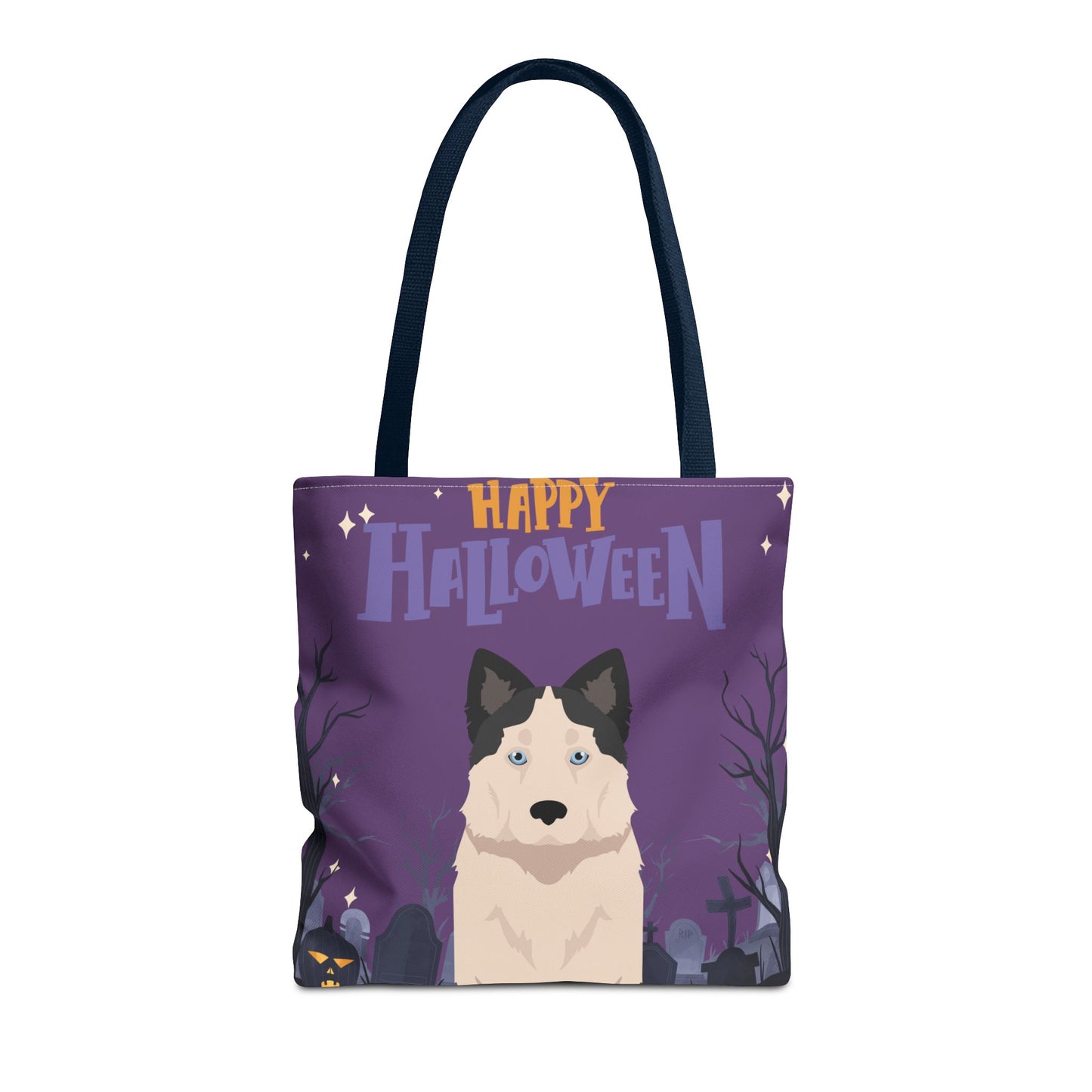 Yakutian Laika Dog Happy Halloween Tote Bag 16x16