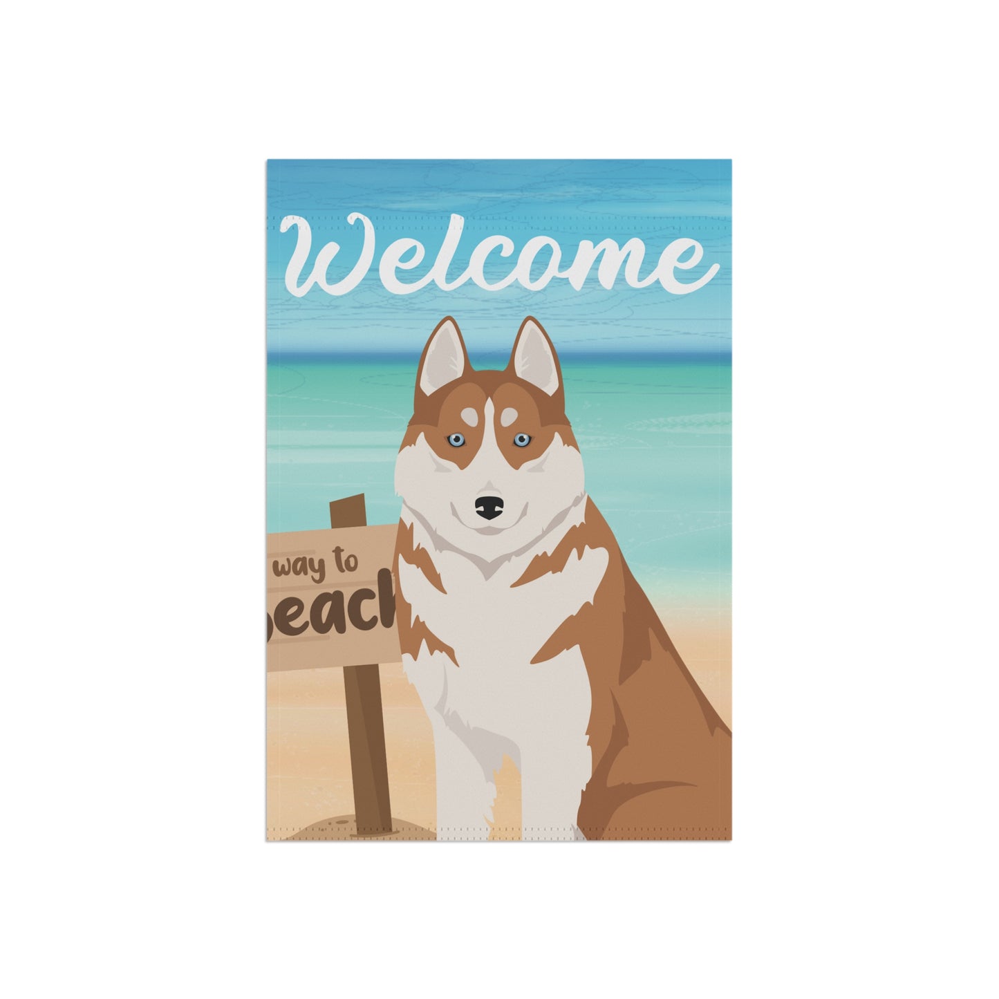 Siberian Husky Dog Garden Flag
